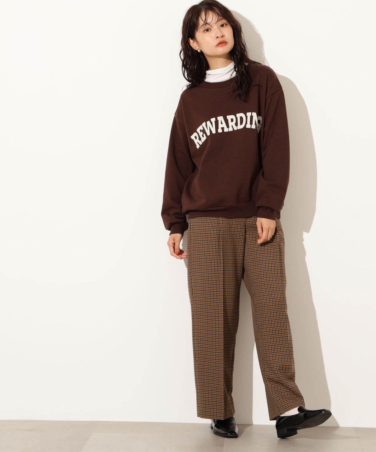 【小室安未さん着用】カレッジロゴスウェット