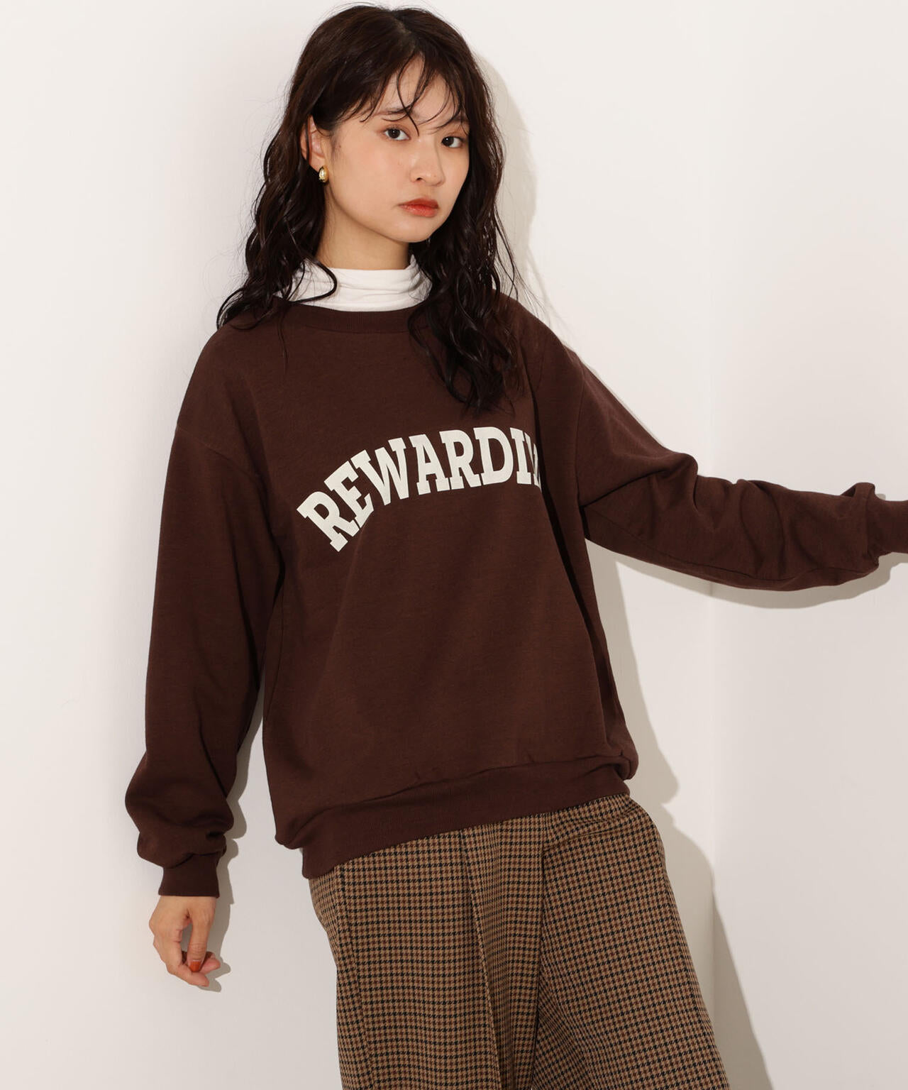 【小室安未さん着用】カレッジロゴスウェット