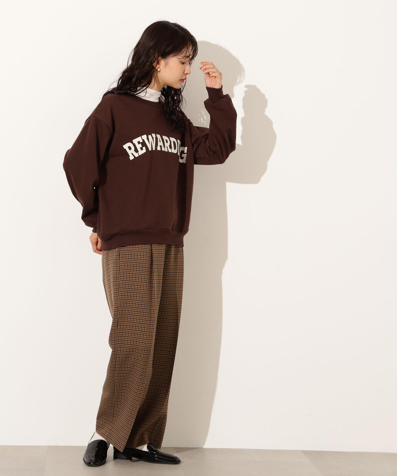 【小室安未さん着用】カレッジロゴスウェット