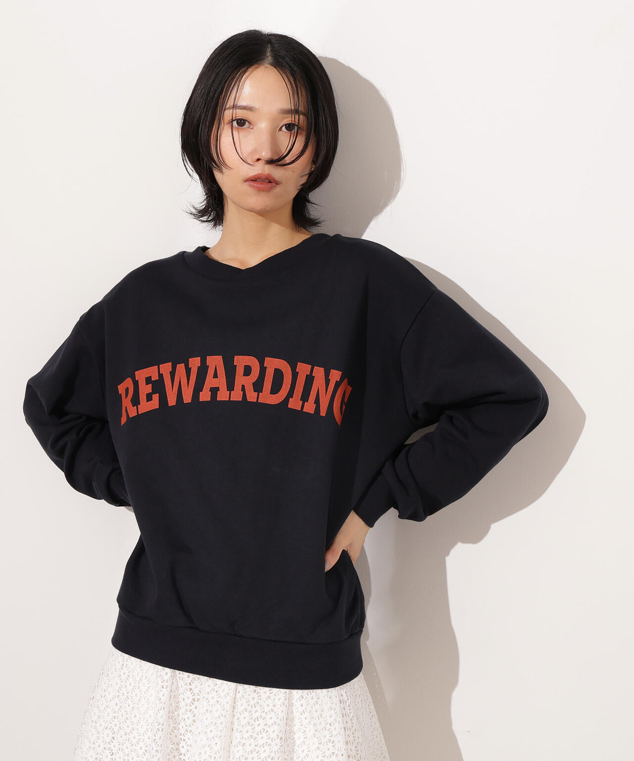 【小室安未さん着用】カレッジロゴスウェット