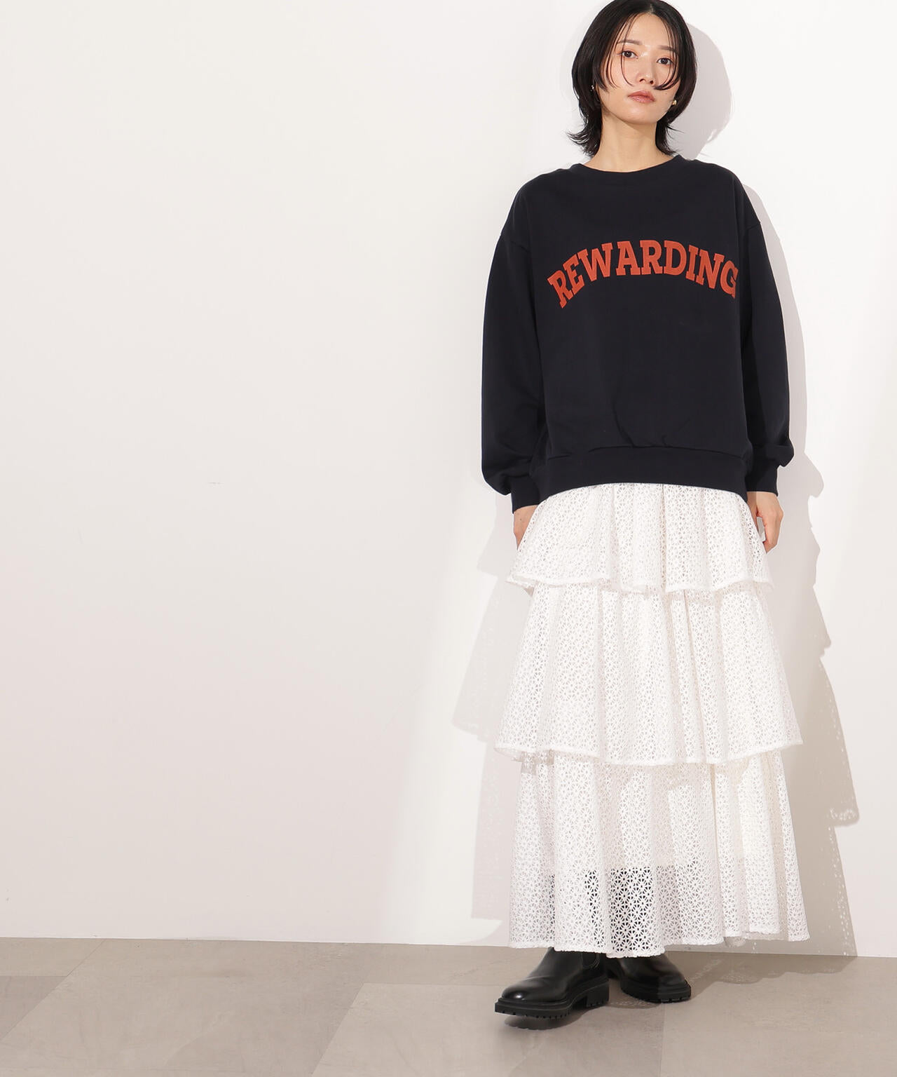 【小室安未さん着用】カレッジロゴスウェット