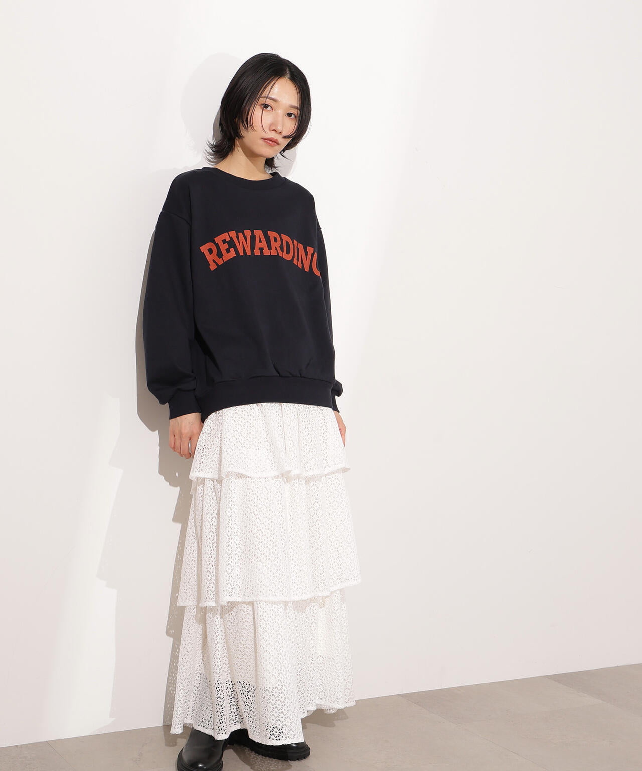 【小室安未さん着用】カレッジロゴスウェット