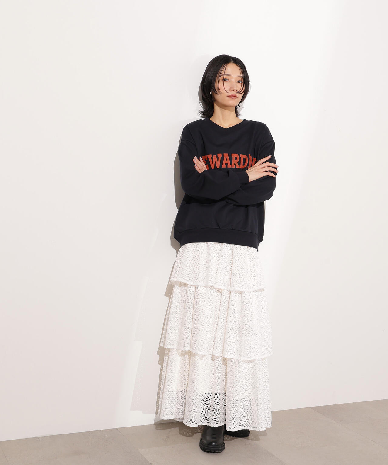 【小室安未さん着用】カレッジロゴスウェット