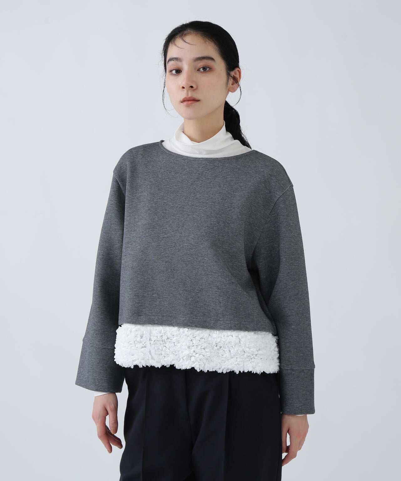 【好きを着て気分が高まる】甘さを着替える2WAYダンボールプルオーバー