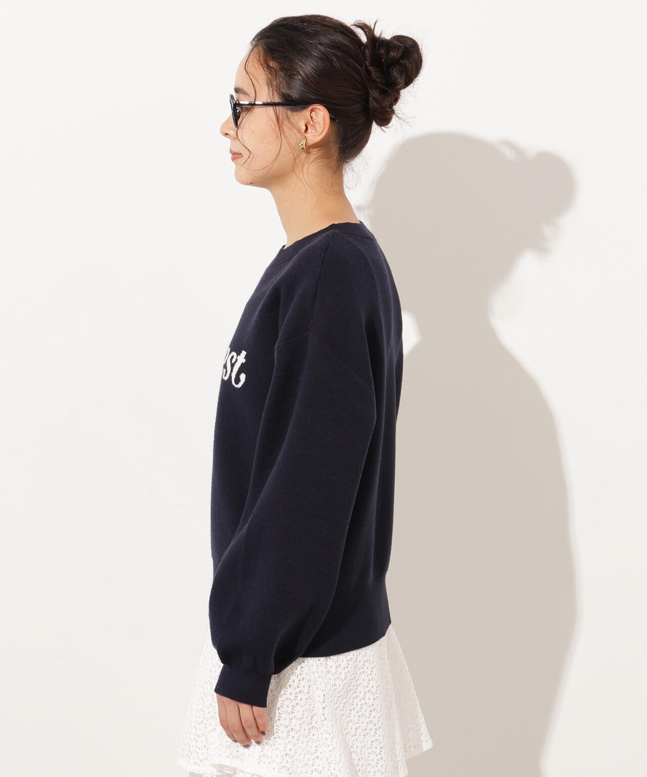 ロゴジャガードニット