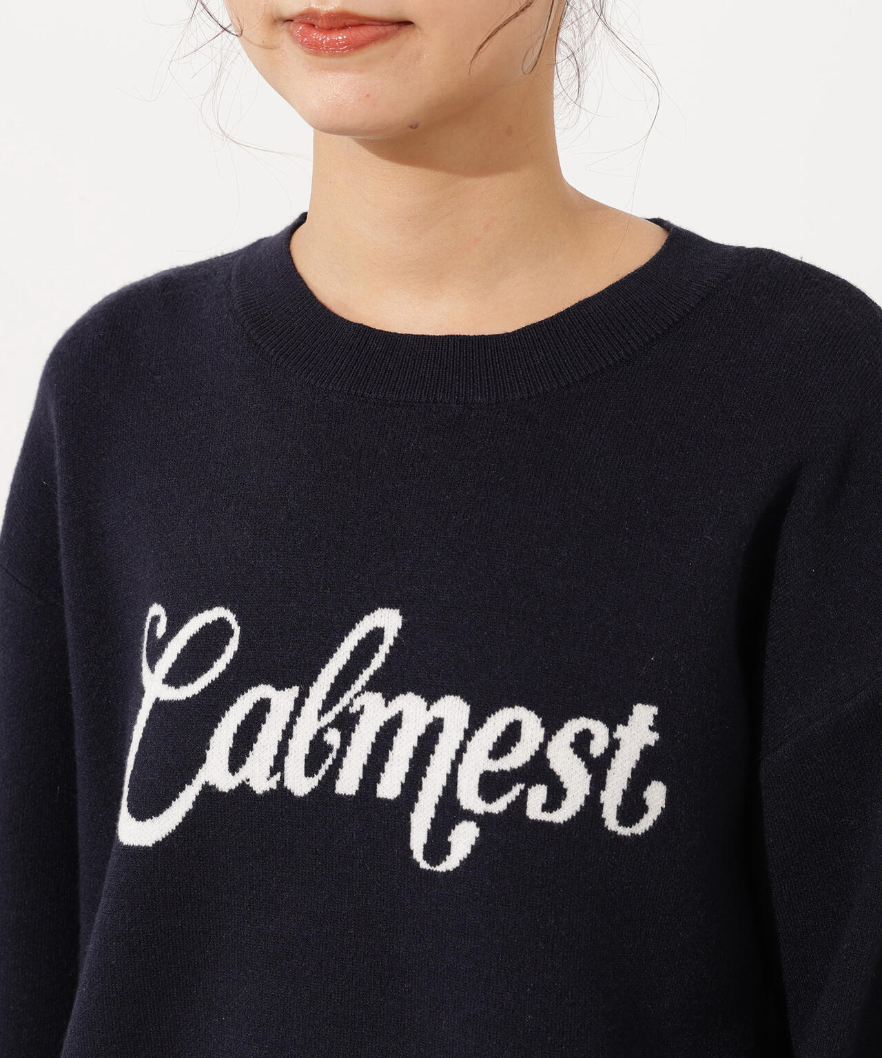 ロゴジャガードニット