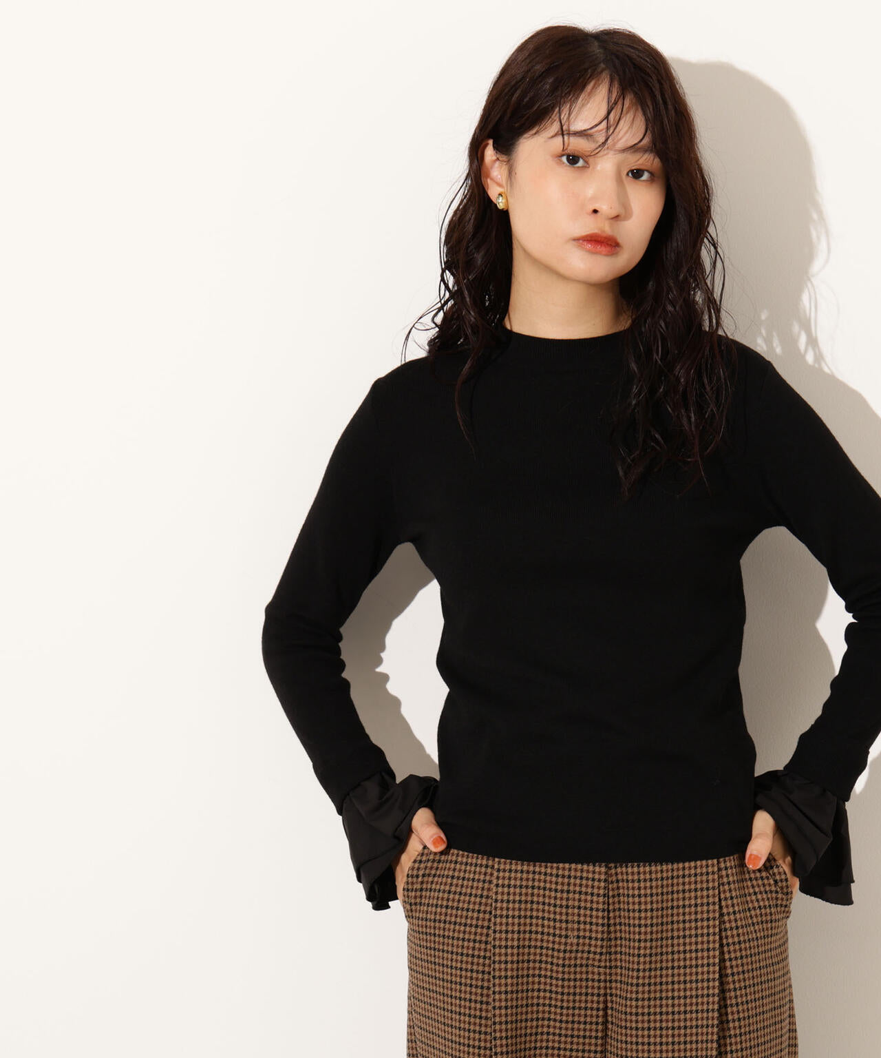 カフスドッキングニット