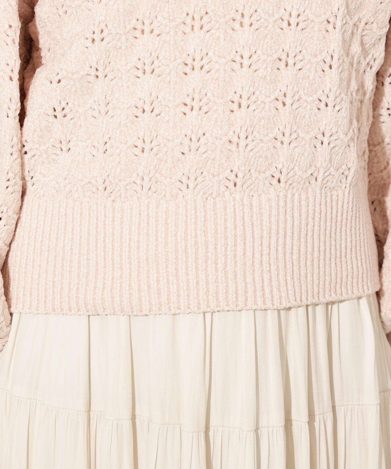 モールアイレットニット