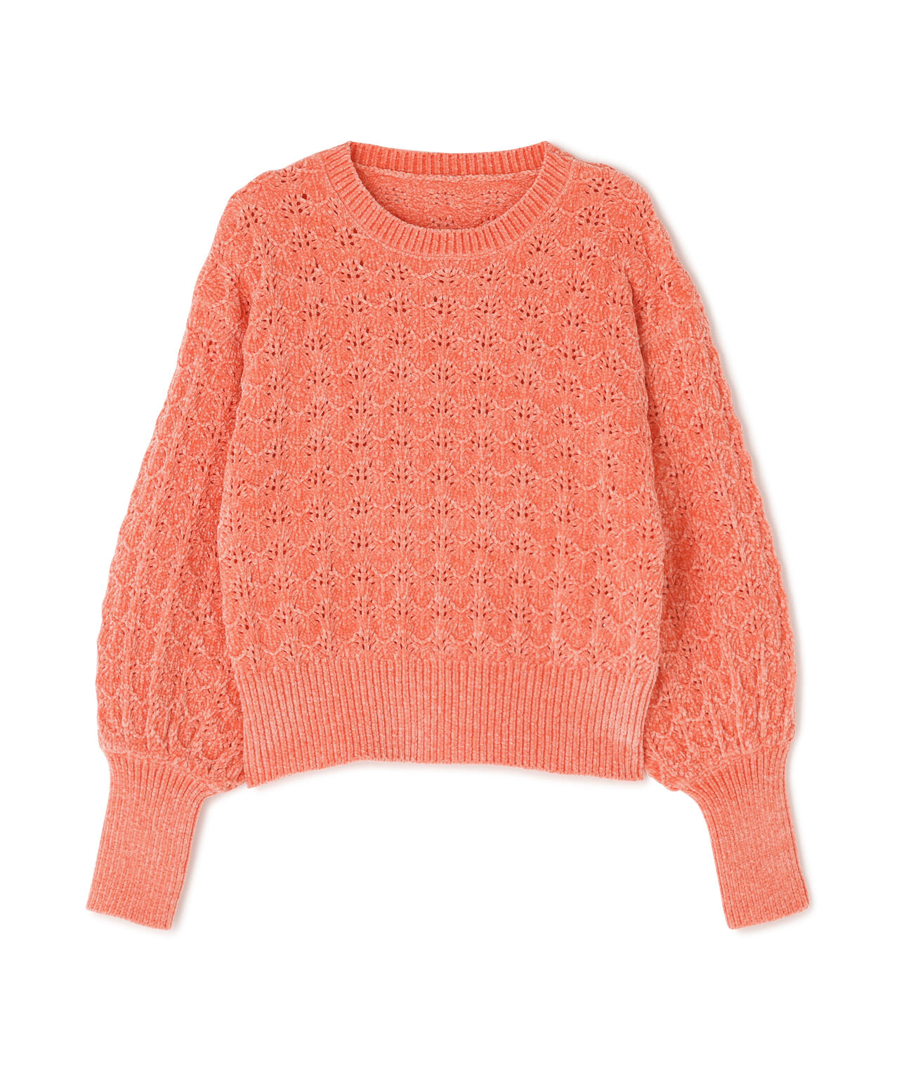 モールアイレットニット