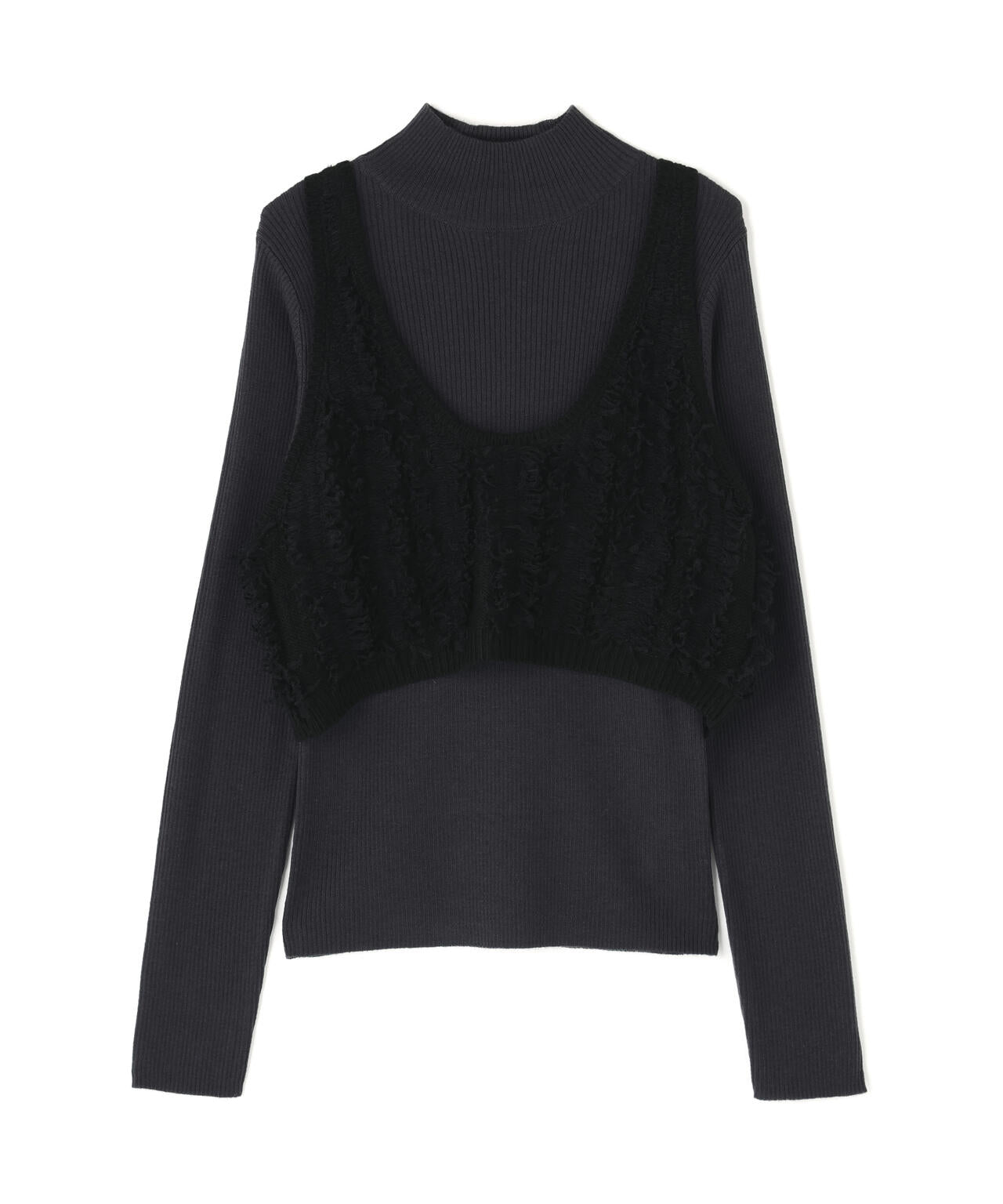 フリンジニットベストセット