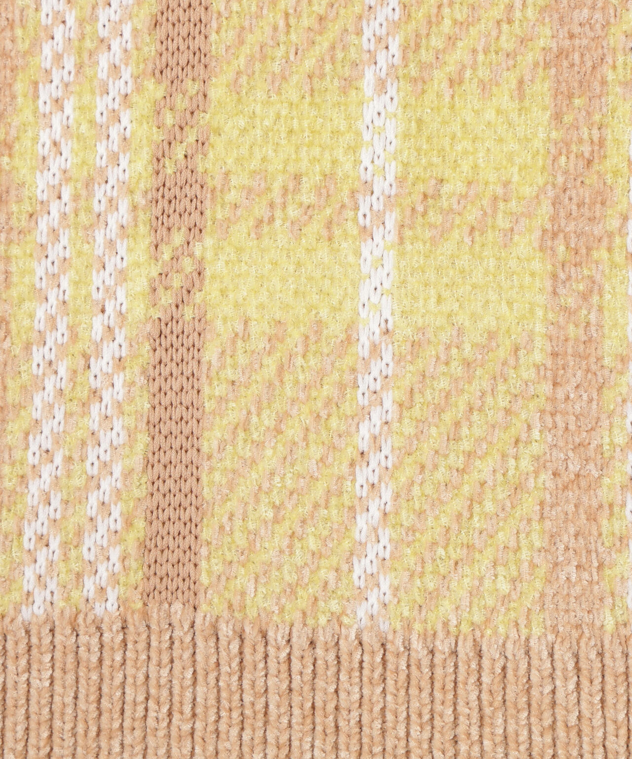 モールチェックニット