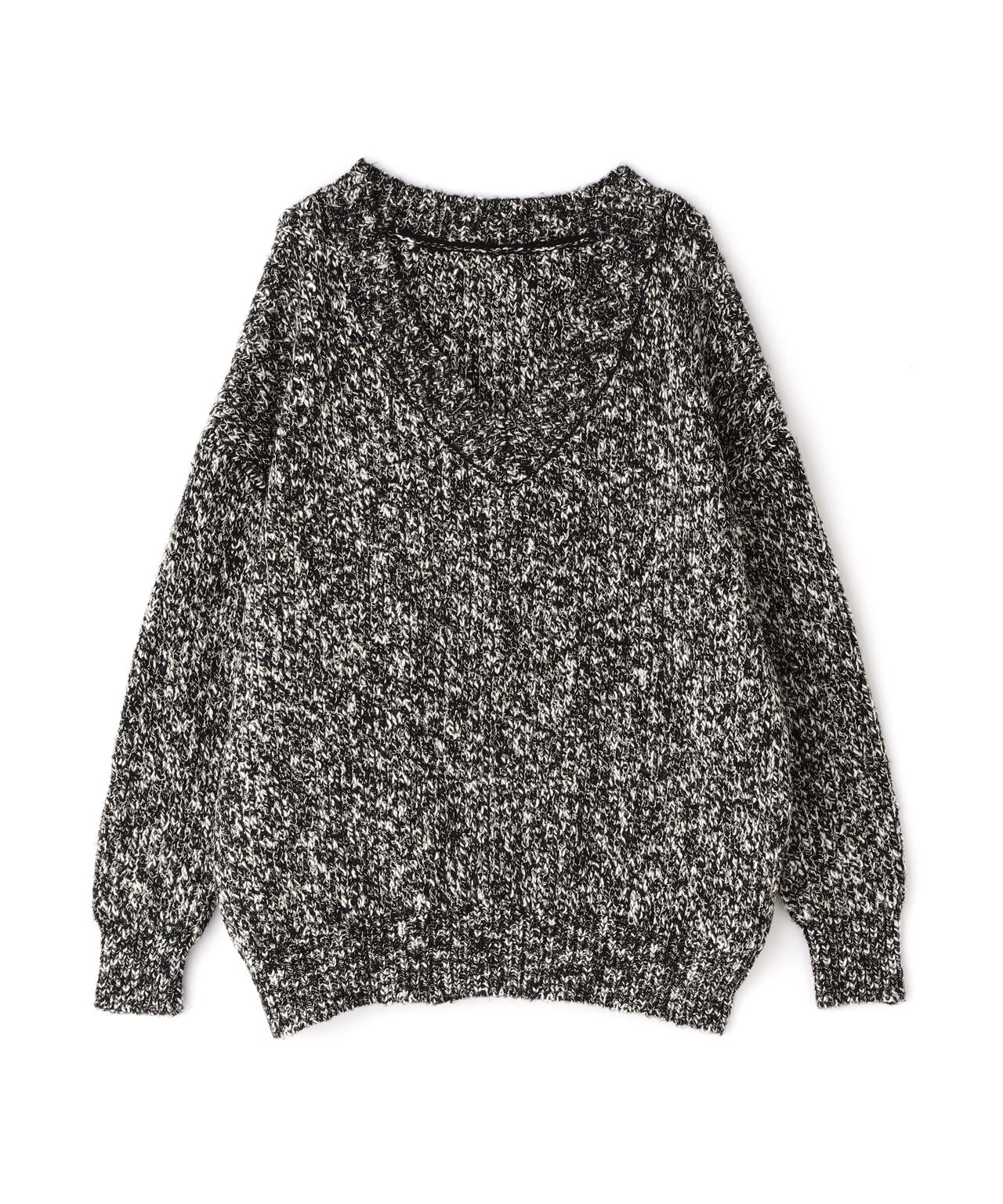 【岸本セシルさん着用】メランジVネックニット