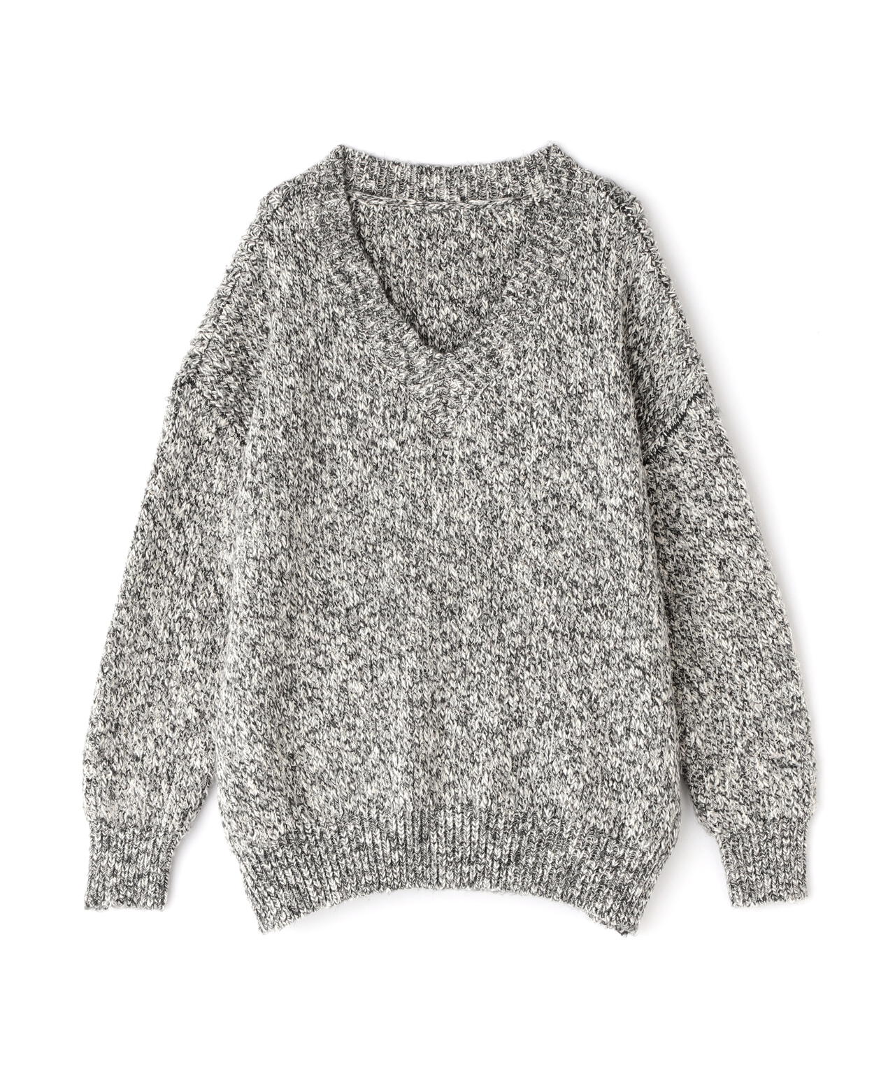 【岸本セシルさん着用】メランジVネックニット