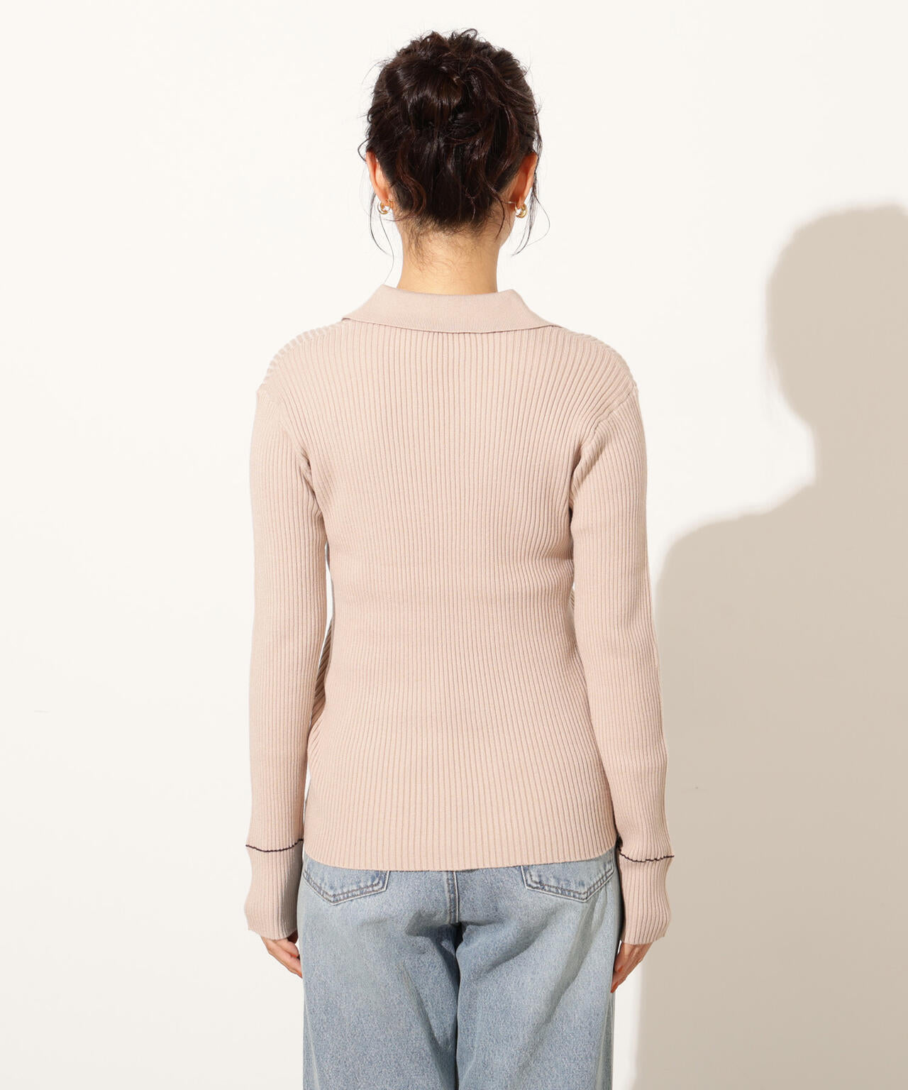 ラインスキッパーリブニット