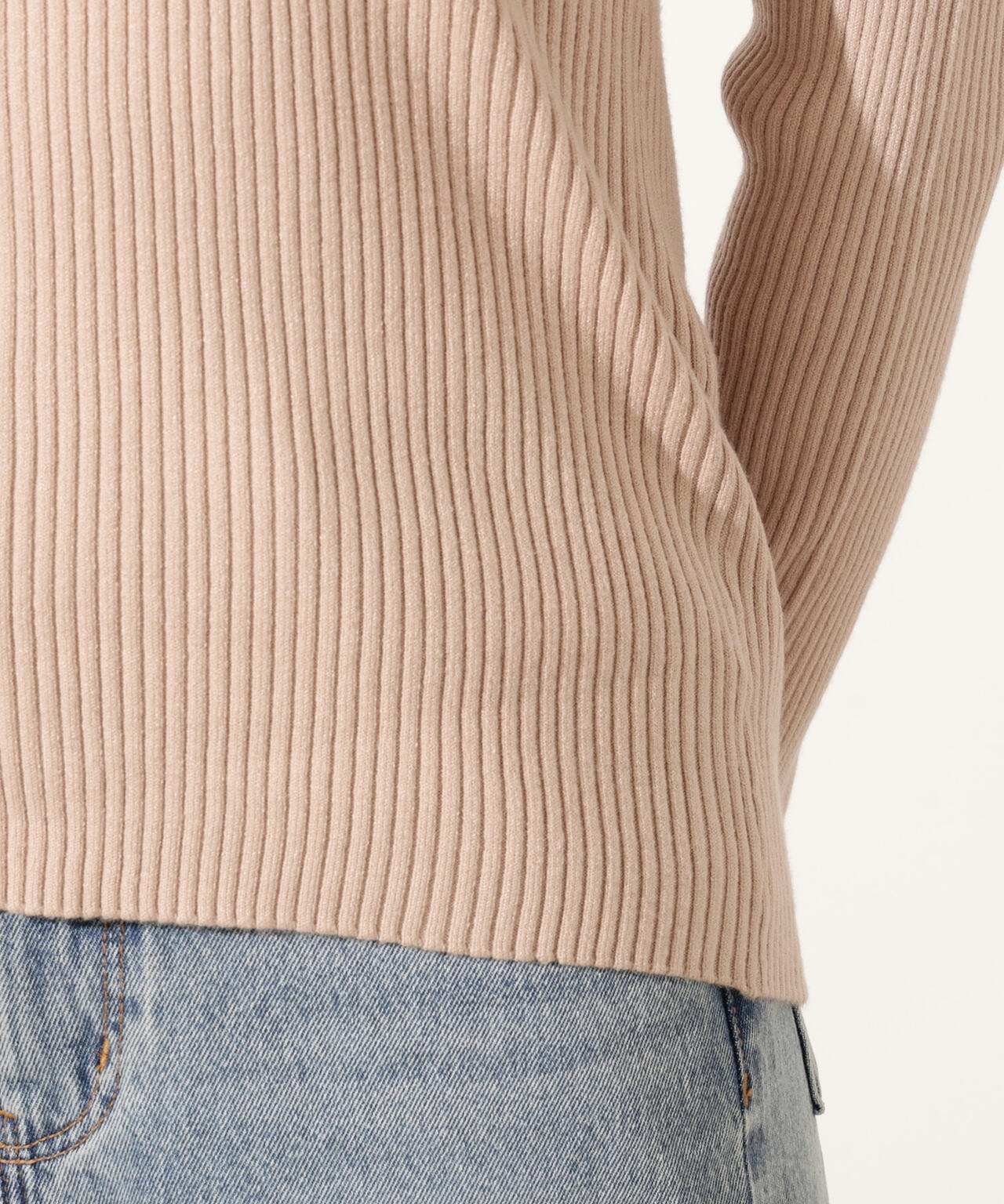 ラインスキッパーリブニット