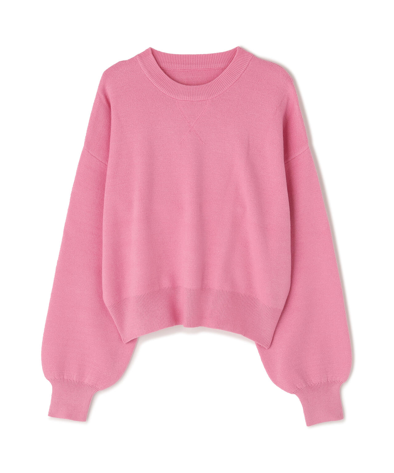 スウェットライクニットプルオーバー