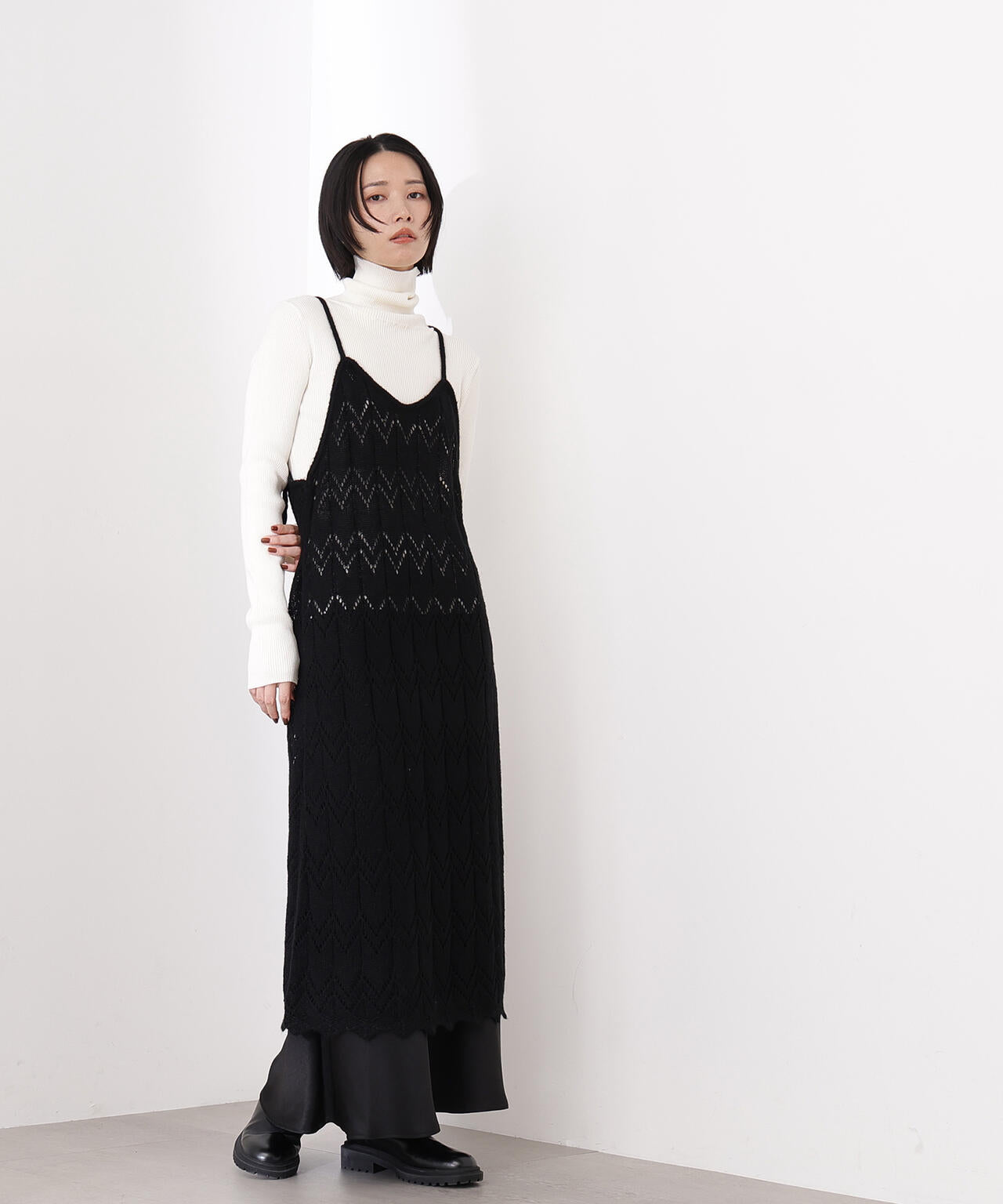 ベーシックタートルネックニット