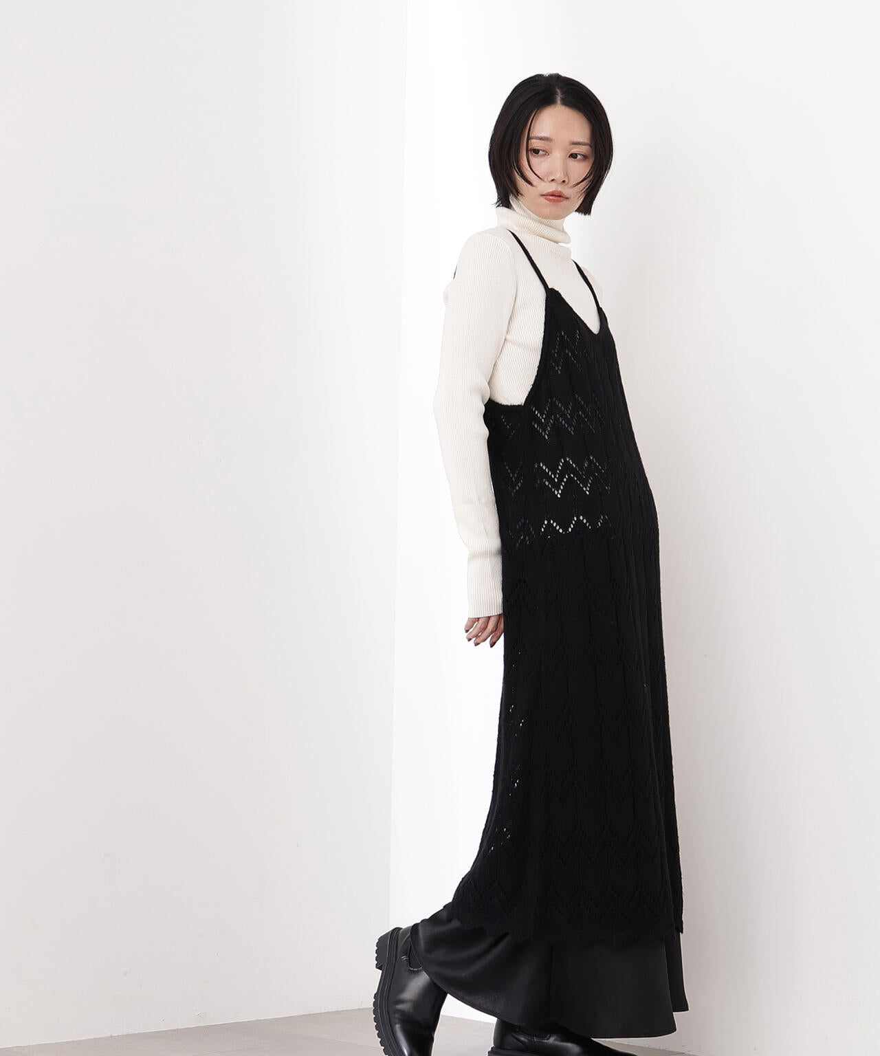 ベーシックタートルネックニット