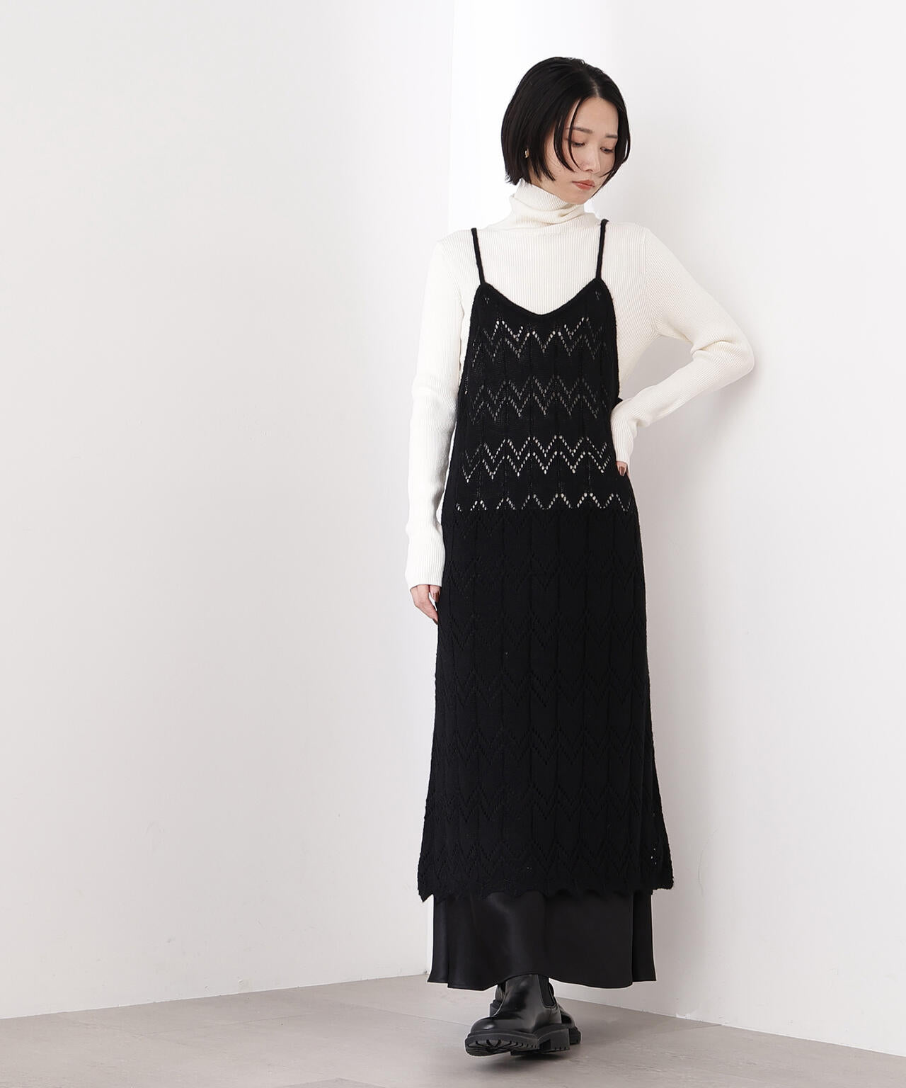 ベーシックタートルネックニット