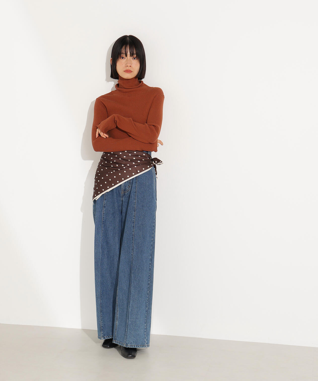 ベーシックタートルネックニット