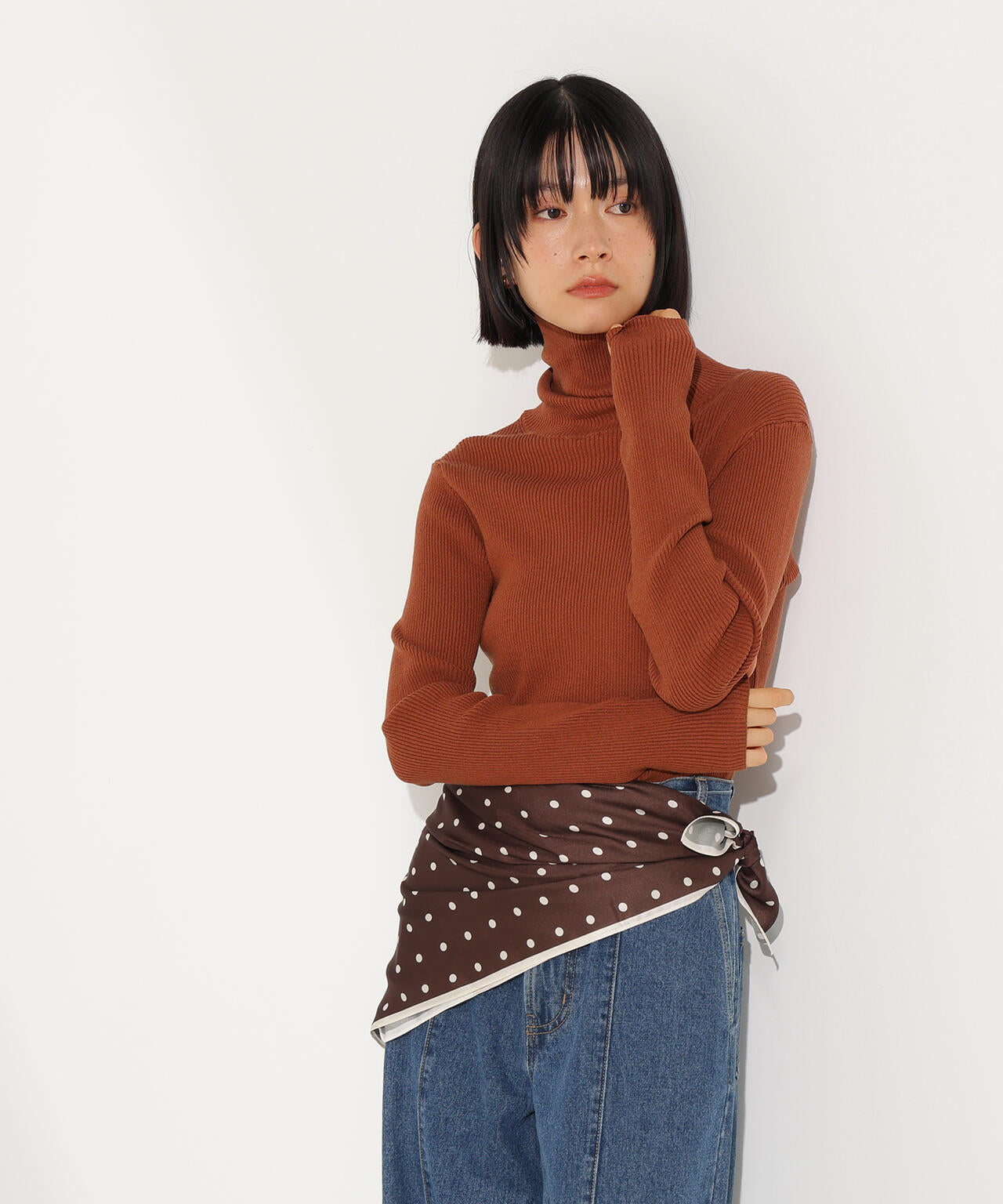 ベーシックタートルネックニット