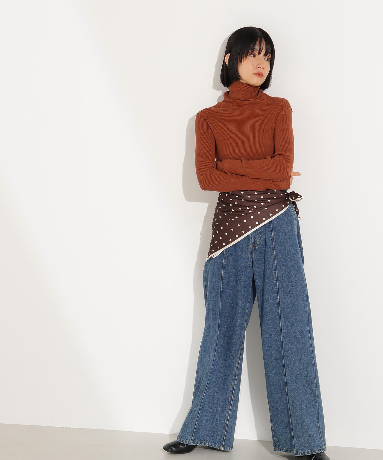 ベーシックタートルネックニット