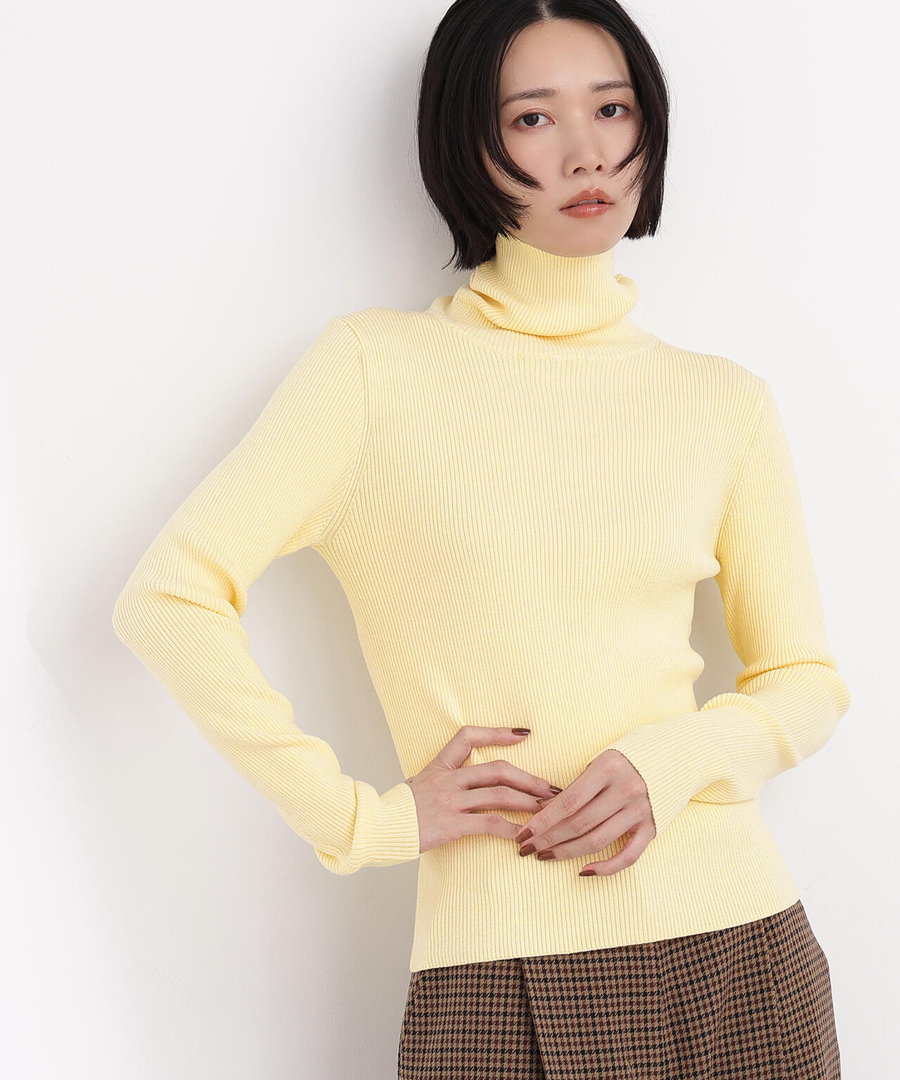 ベーシックタートルネックニット