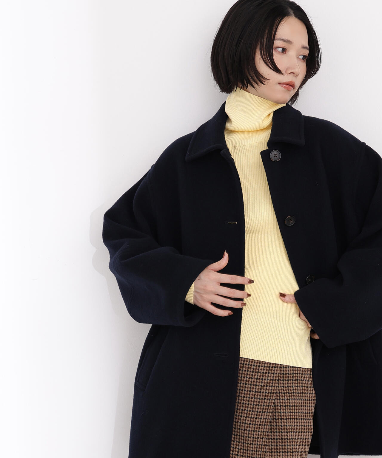 ベーシックタートルネックニット