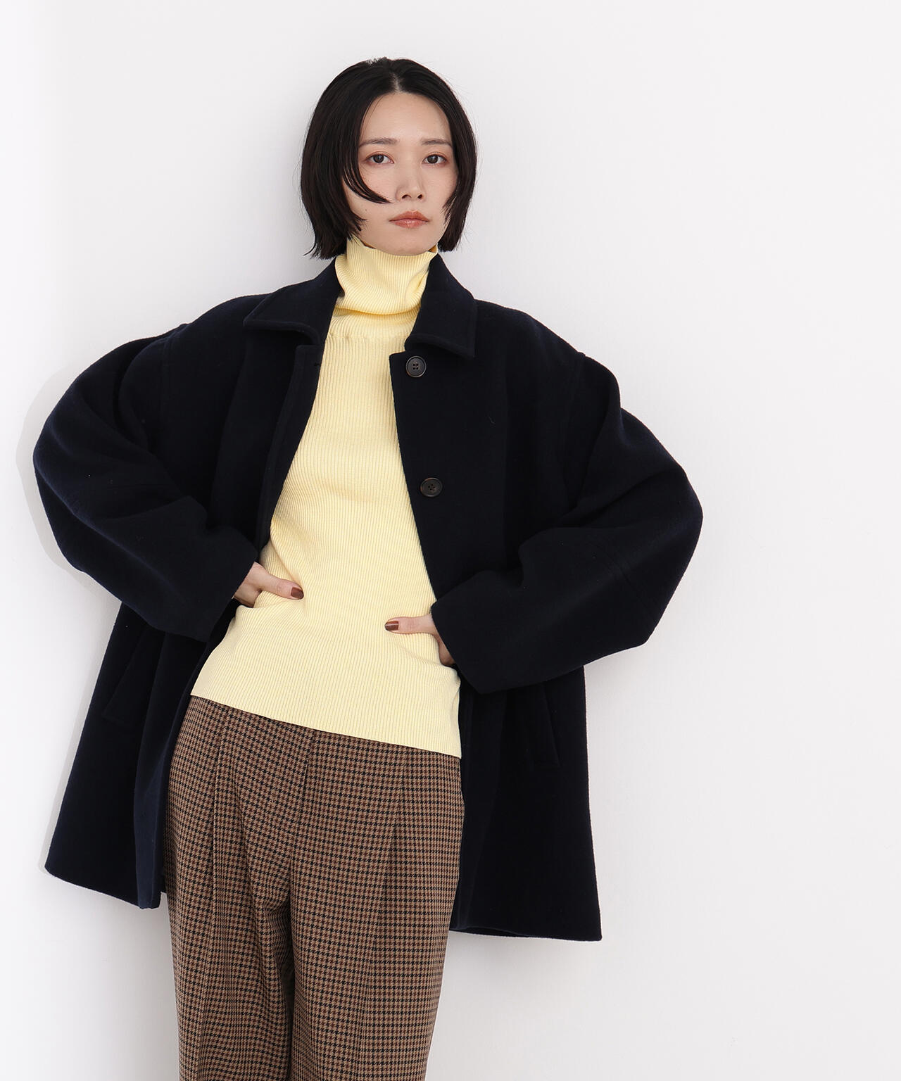 ベーシックタートルネックニット