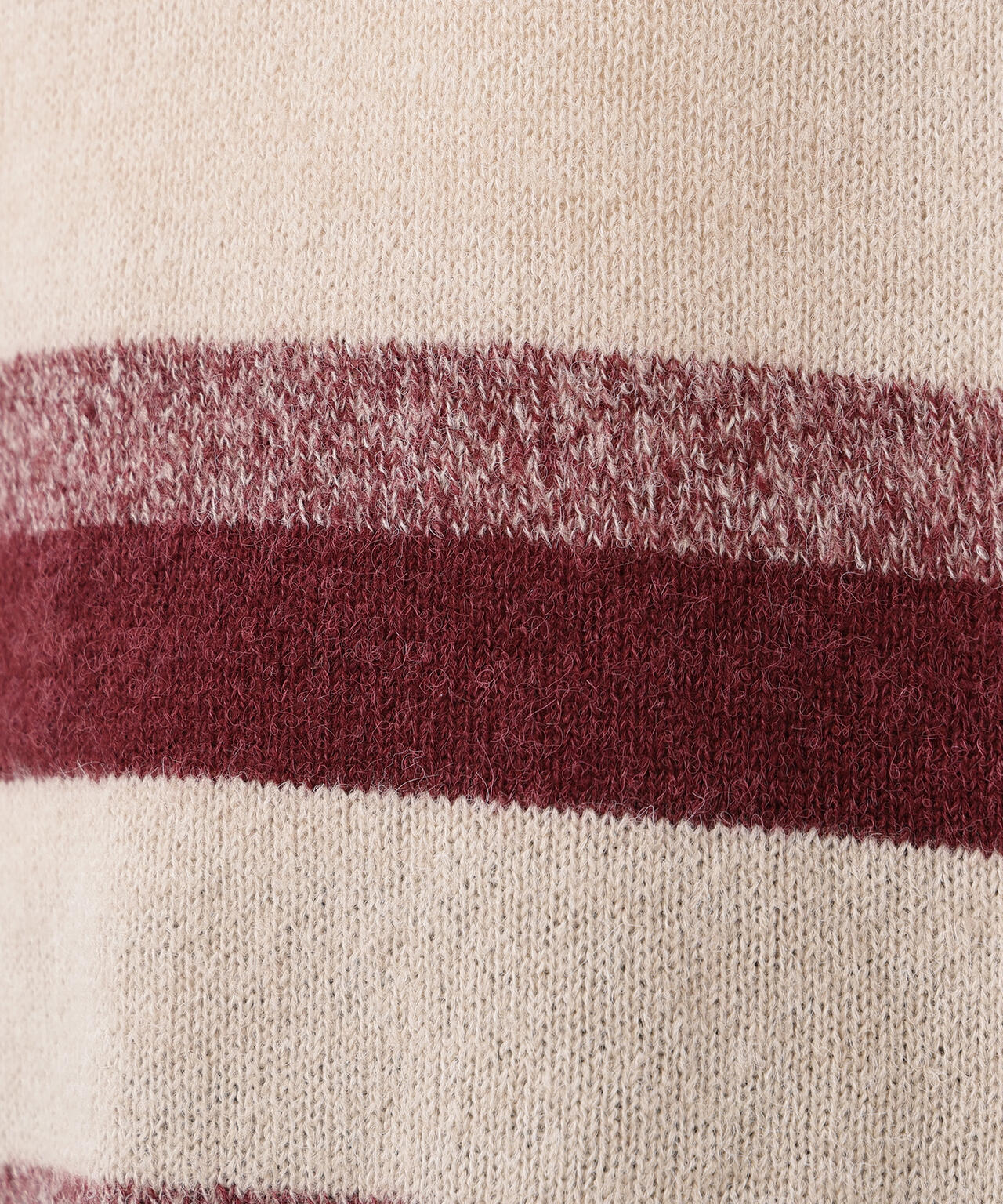 ヘアリーボーダーニット