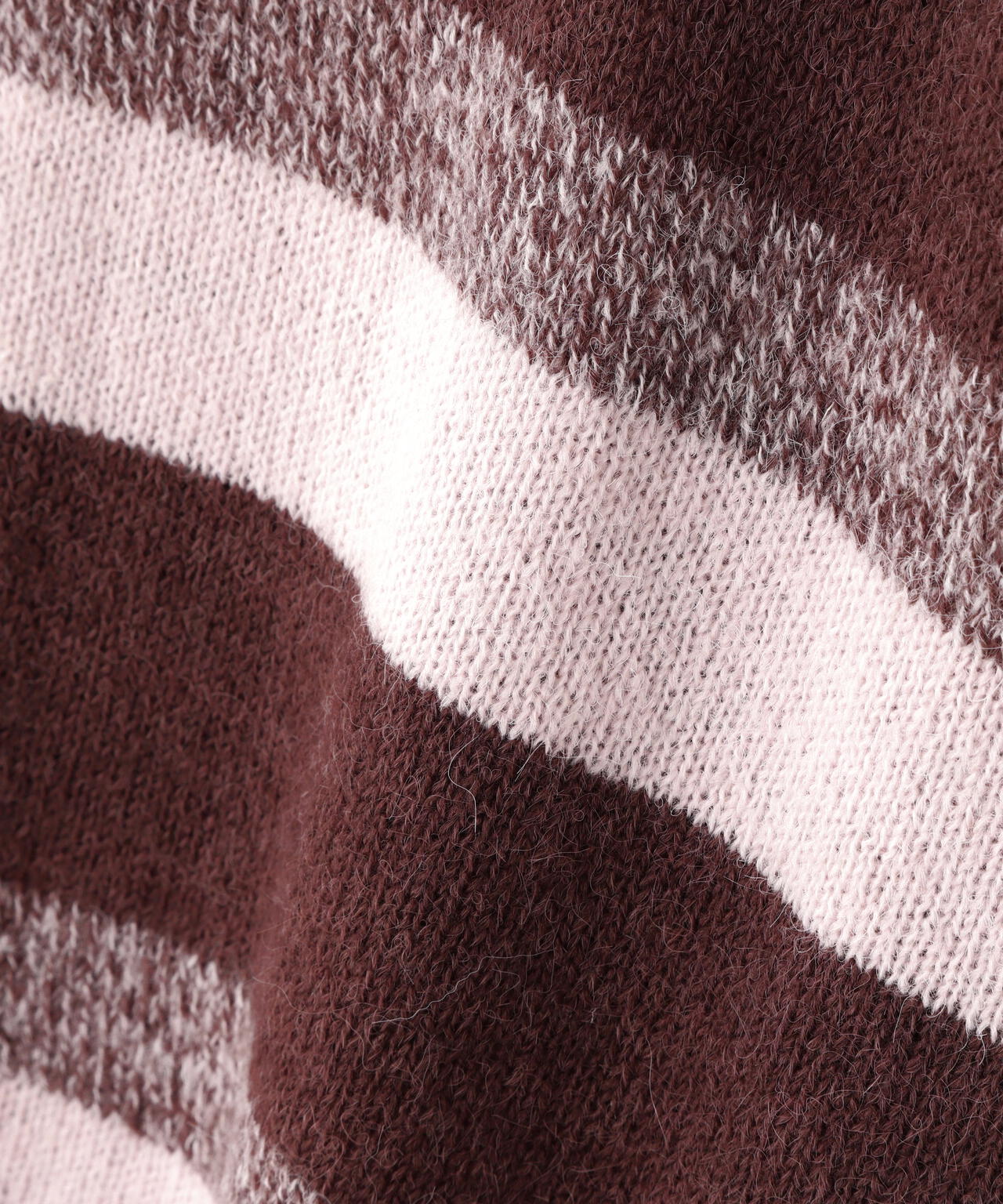 ヘアリーボーダーニット