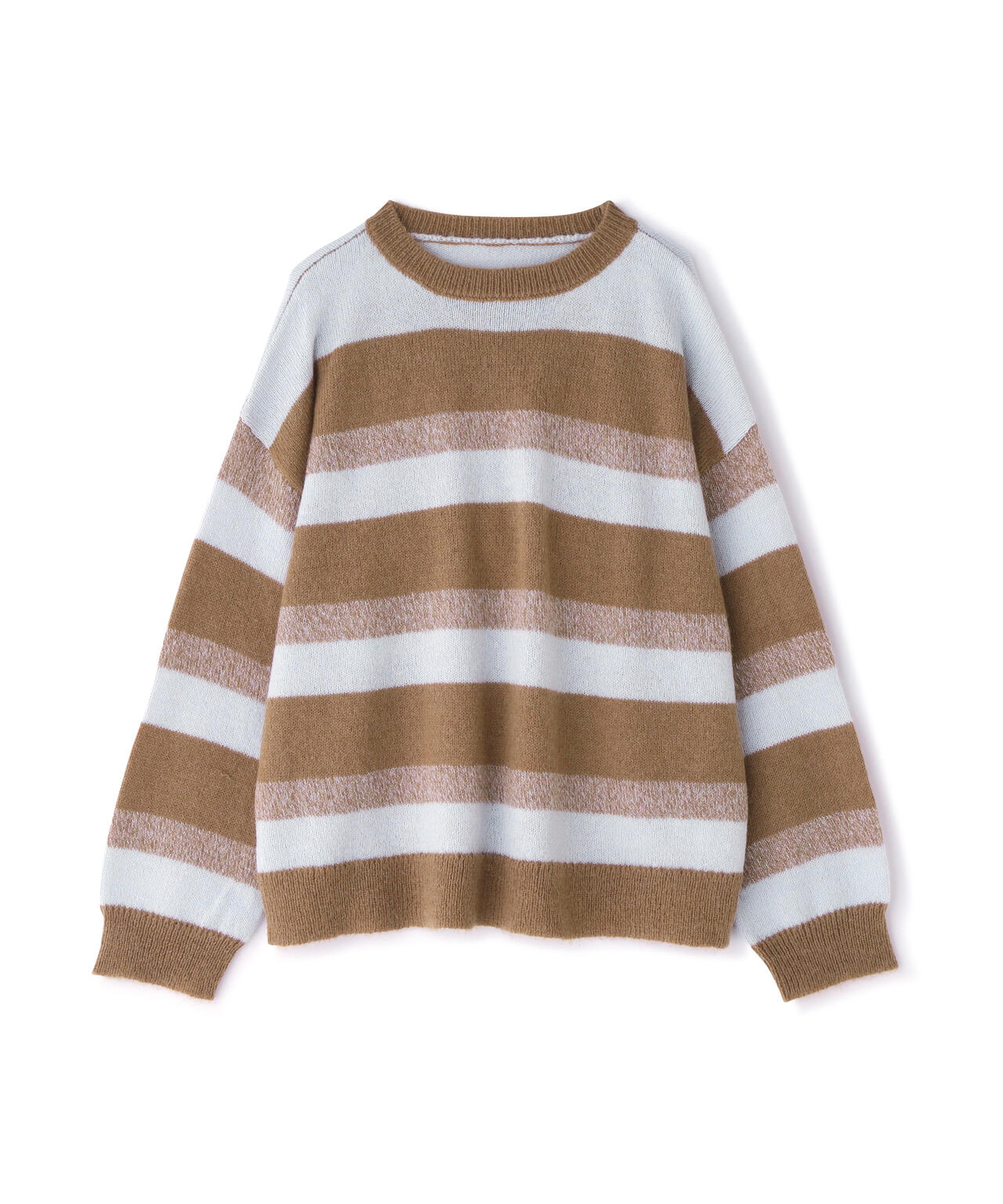 ヘアリーボーダーニット