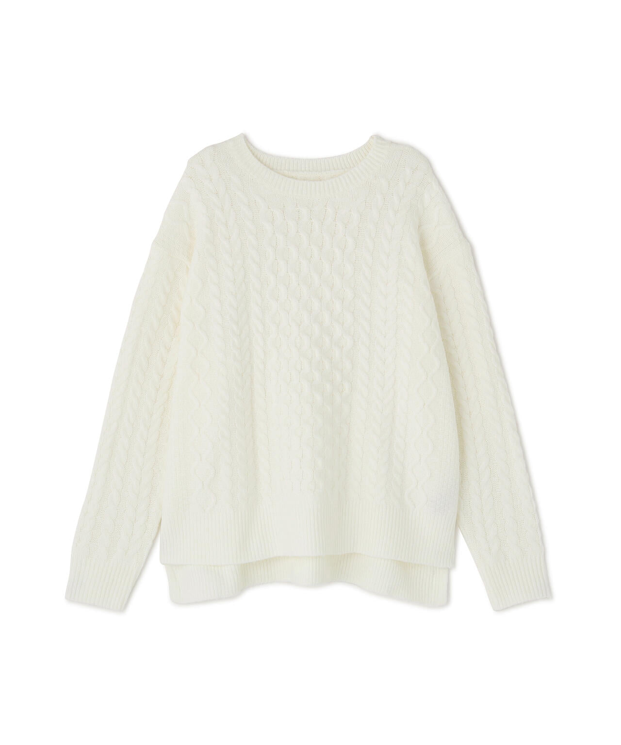 ベーシックケーブルニット