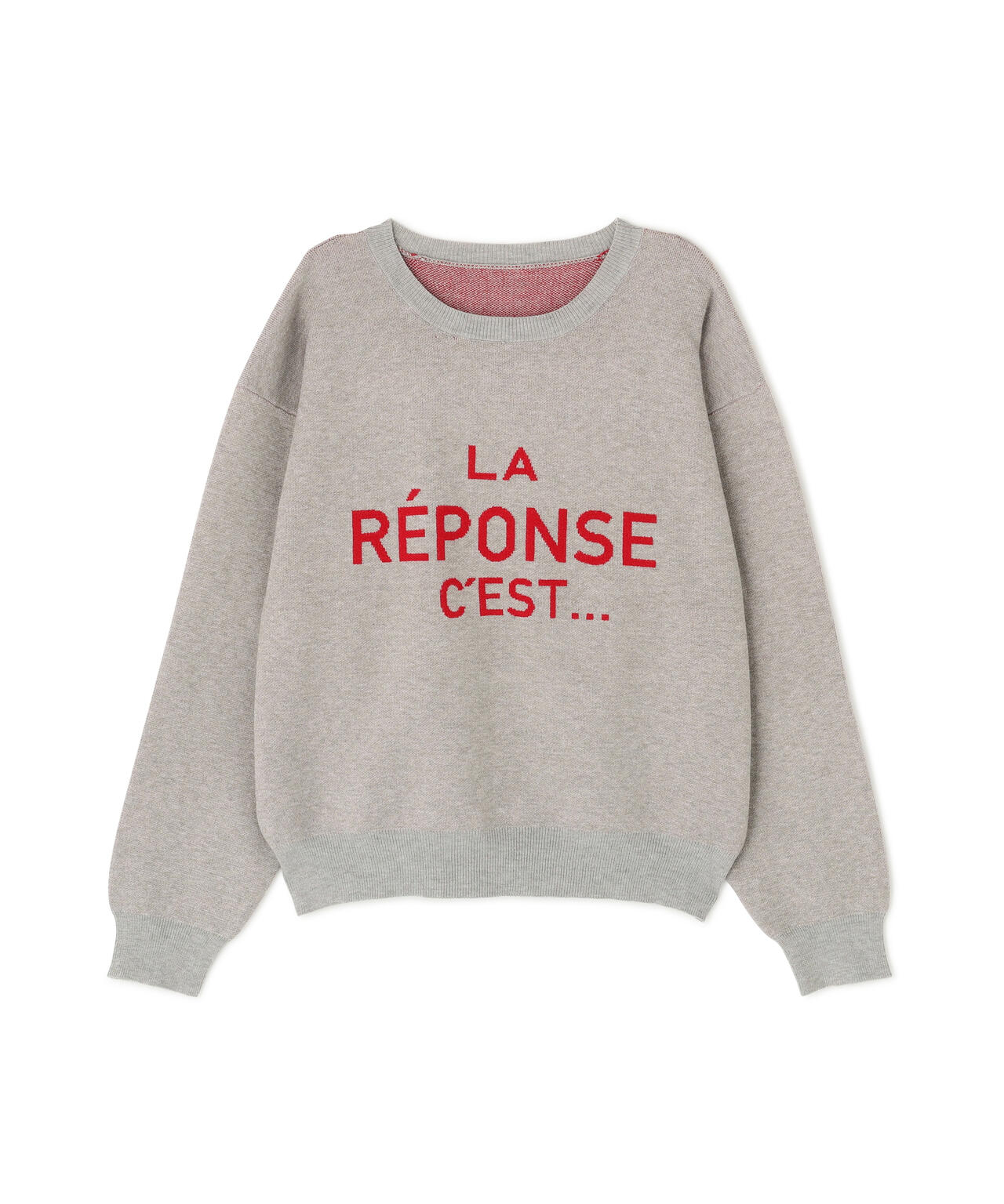 フレンチロゴジャガードニット