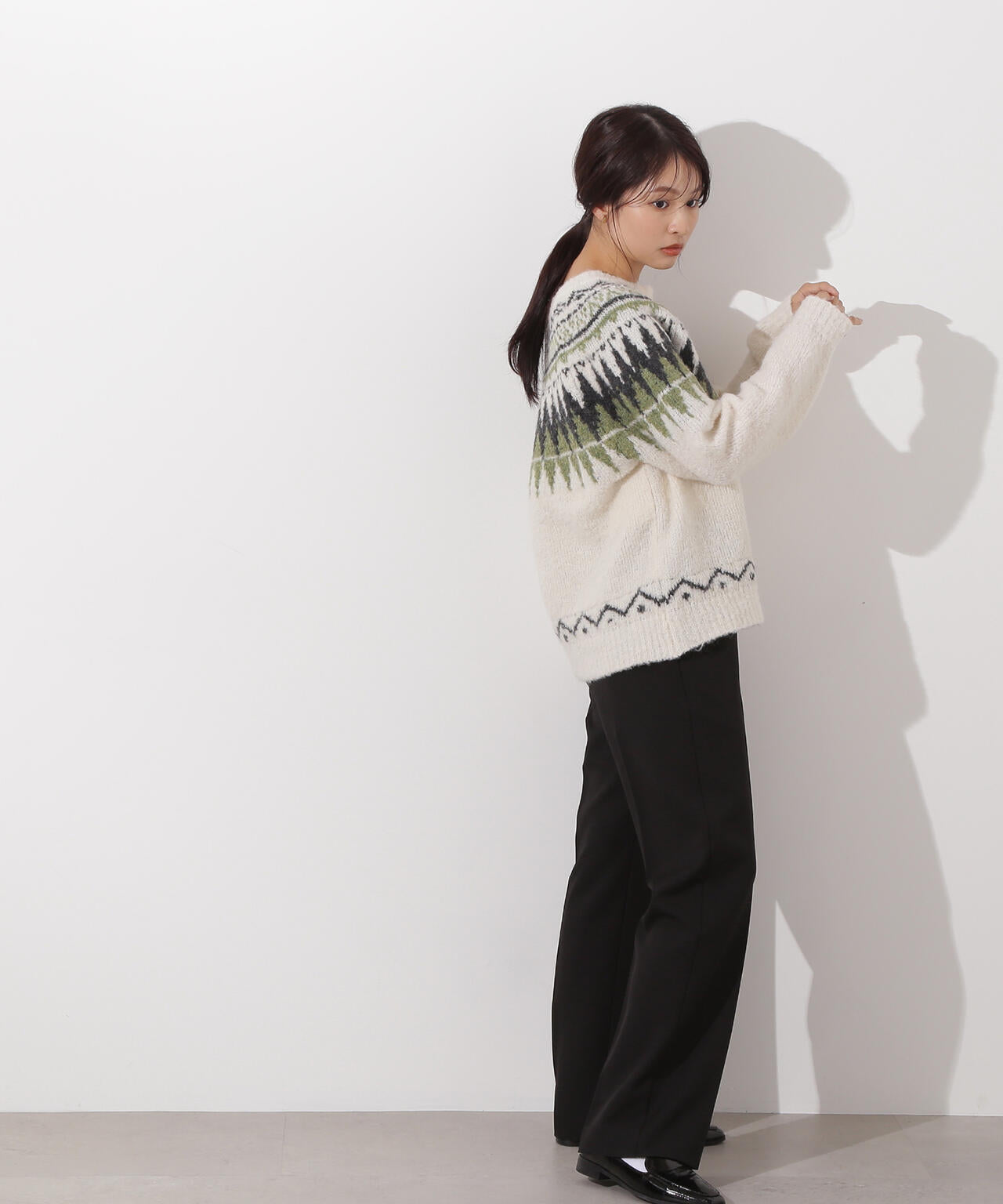 【岸本セシルさん着用】ノルディックニット
