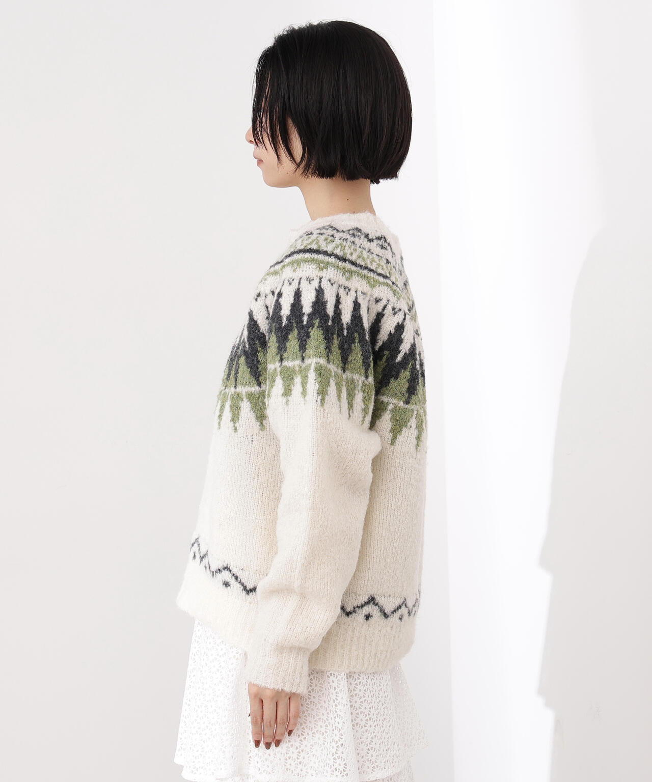 【岸本セシルさん着用】ノルディックニット