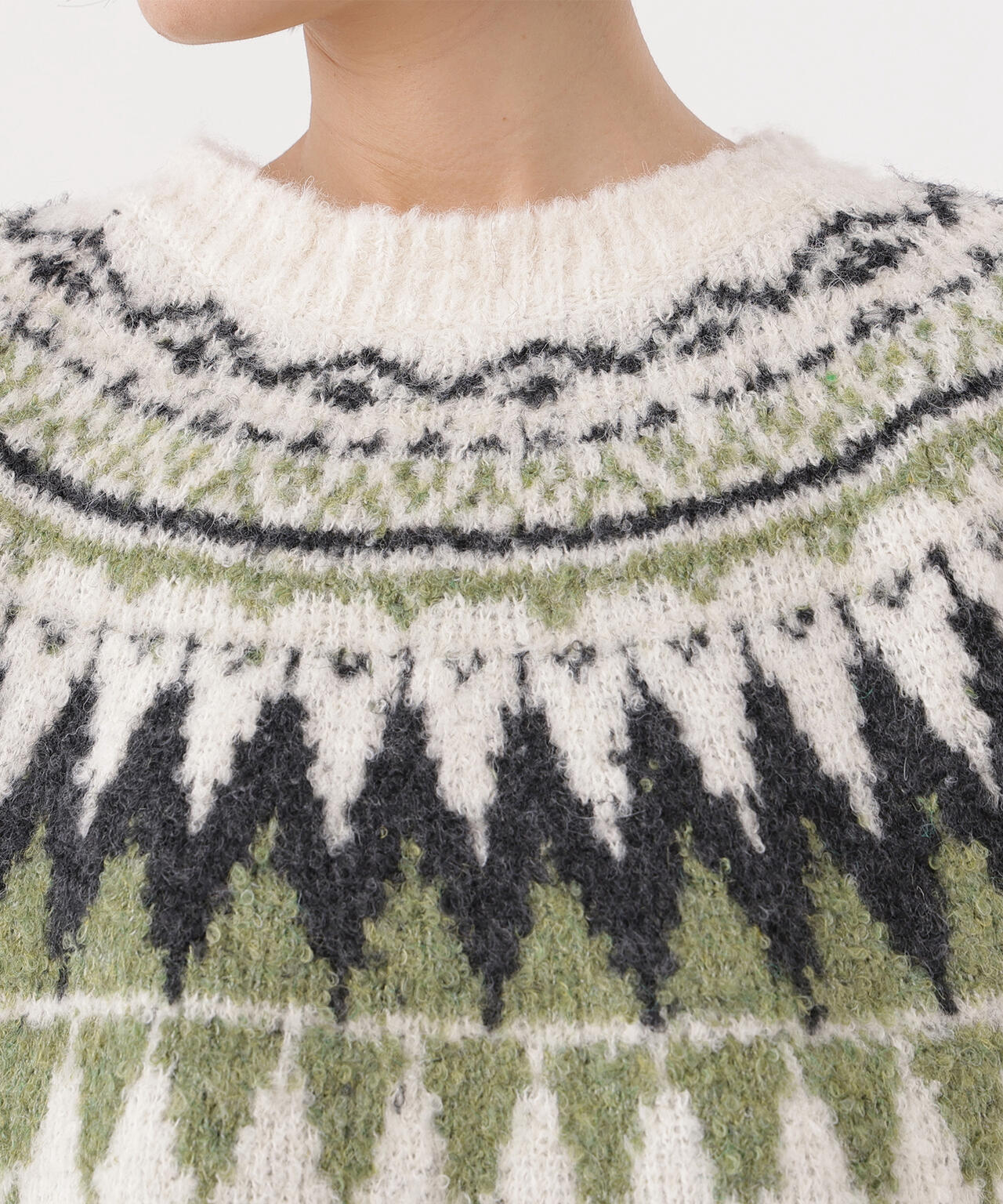 【岸本セシルさん着用】ノルディックニット