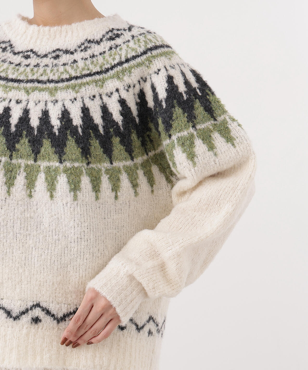 【岸本セシルさん着用】ノルディックニット