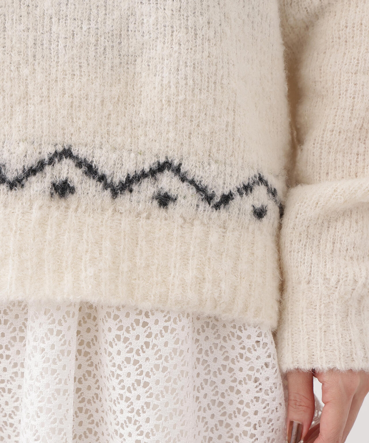 【岸本セシルさん着用】ノルディックニット