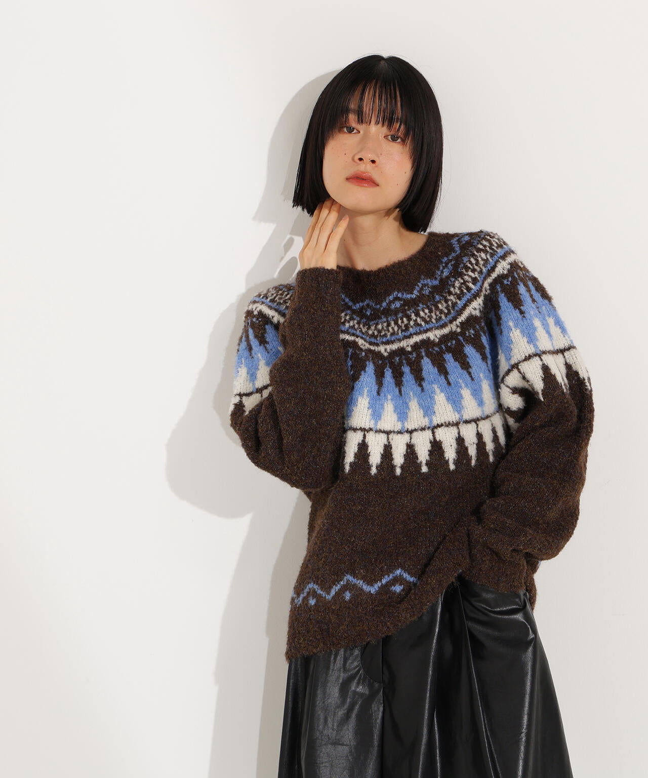 【岸本セシルさん着用】ノルディックニット