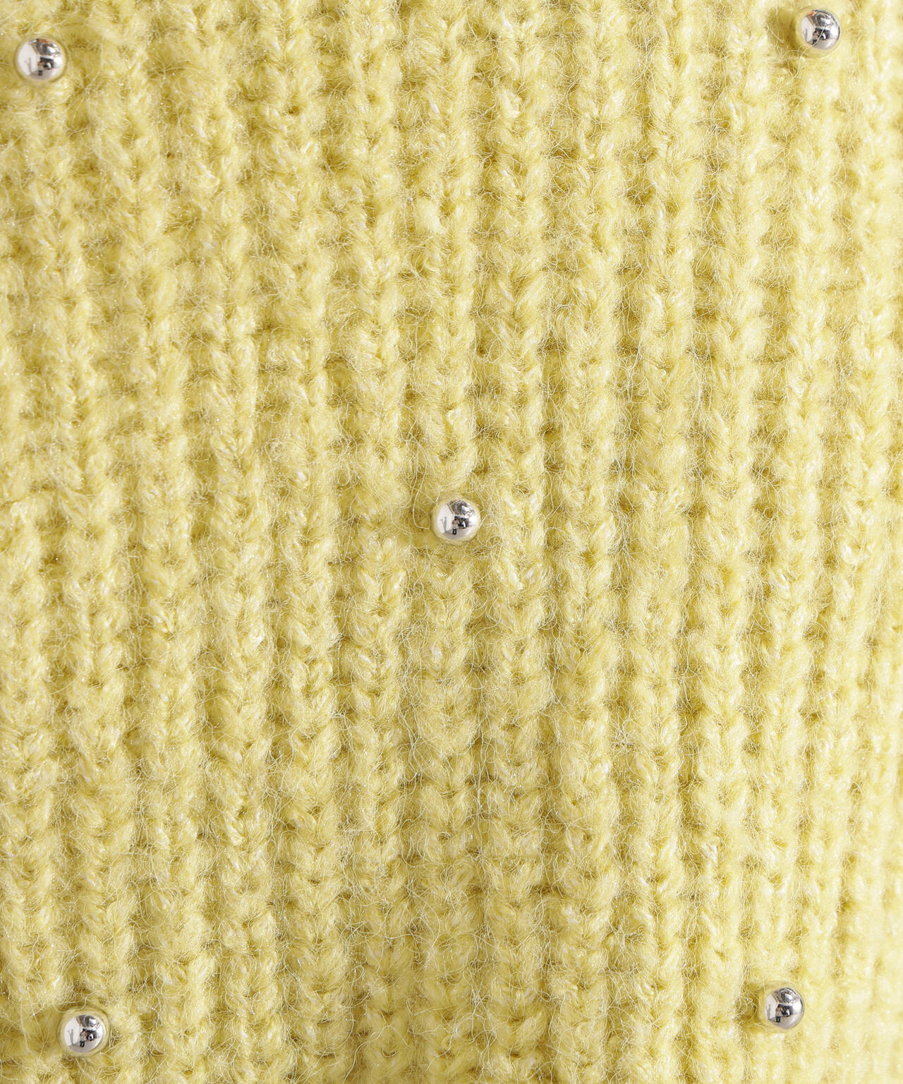 スタッズ畦ニット