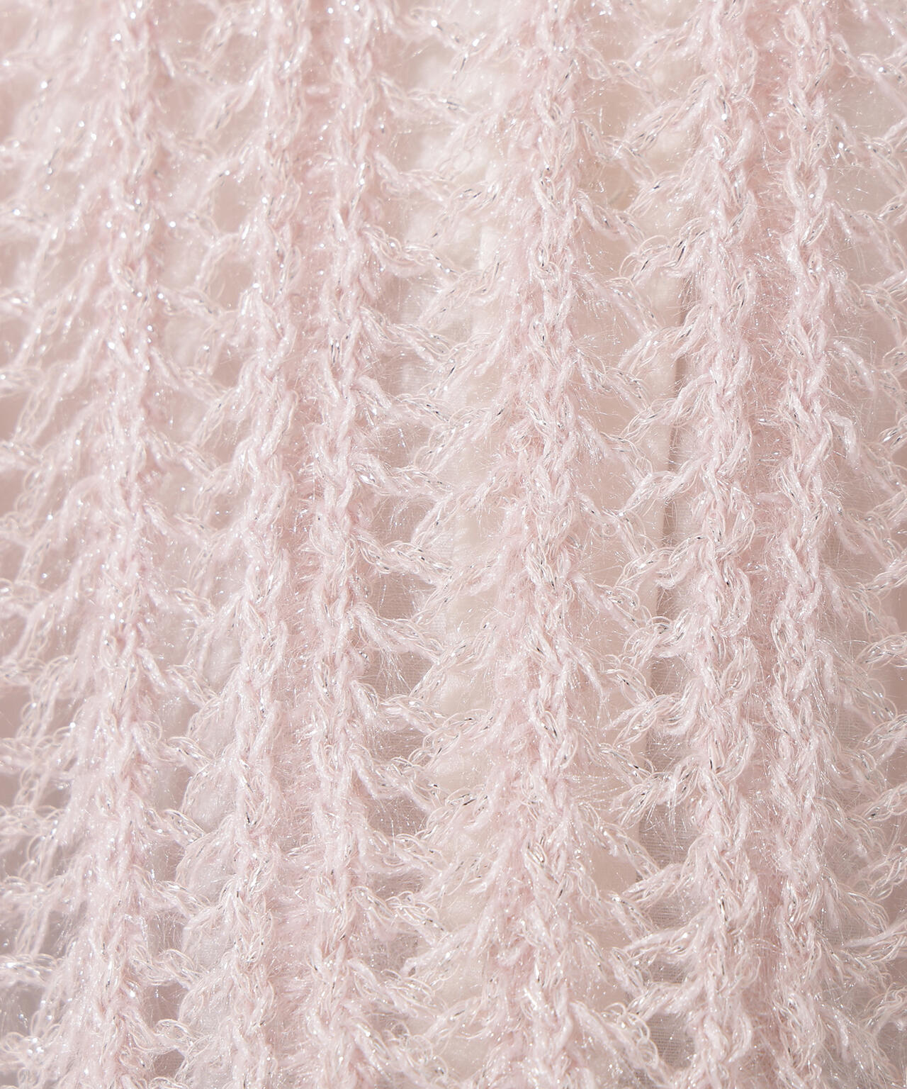 【小室安未さん着用】クロップド透かし編みニット