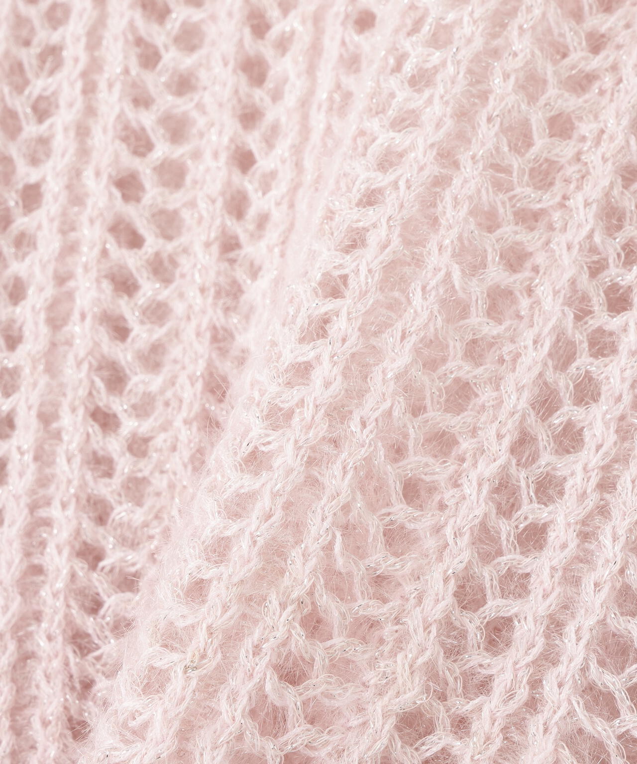 【小室安未さん着用】クロップド透かし編みニット