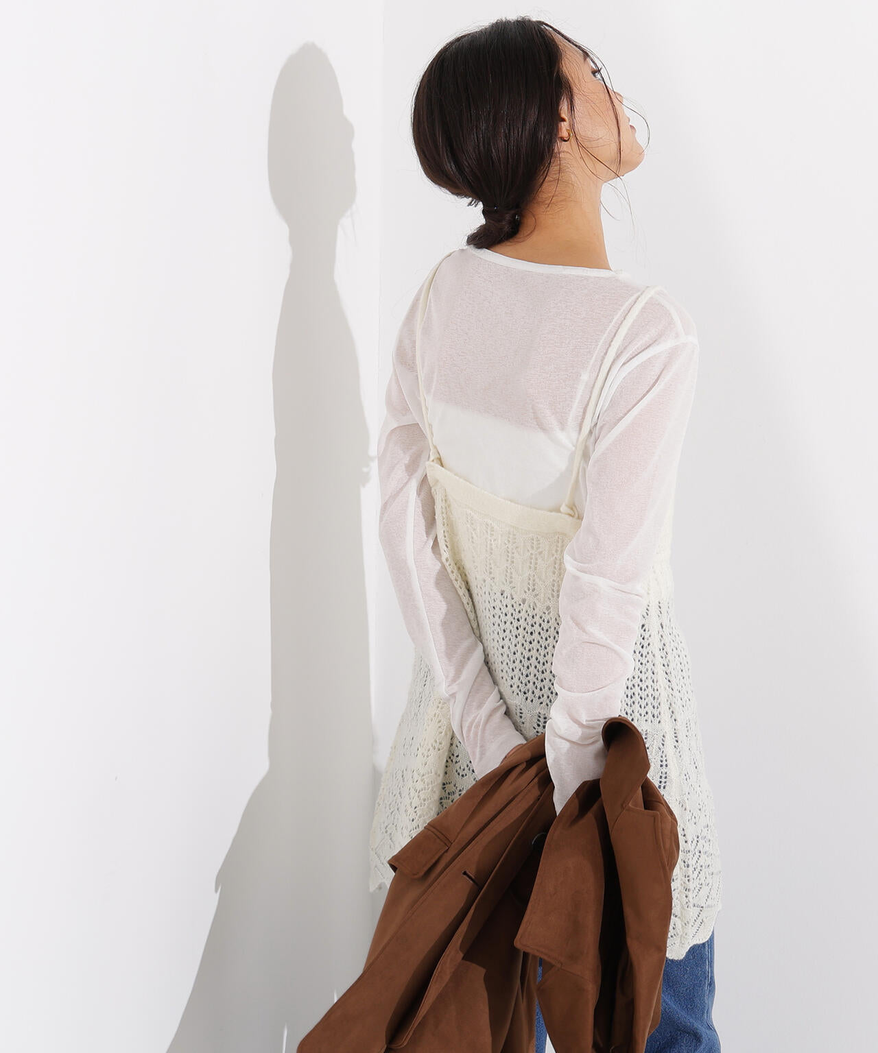 カギアミ風ヘアリーニットビスチェ