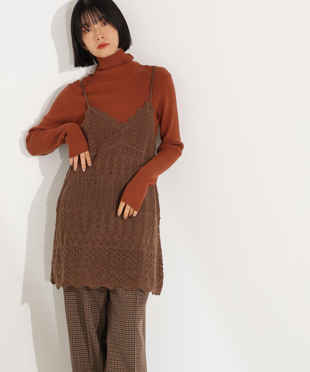 カギアミ風ヘアリーニットビスチェ