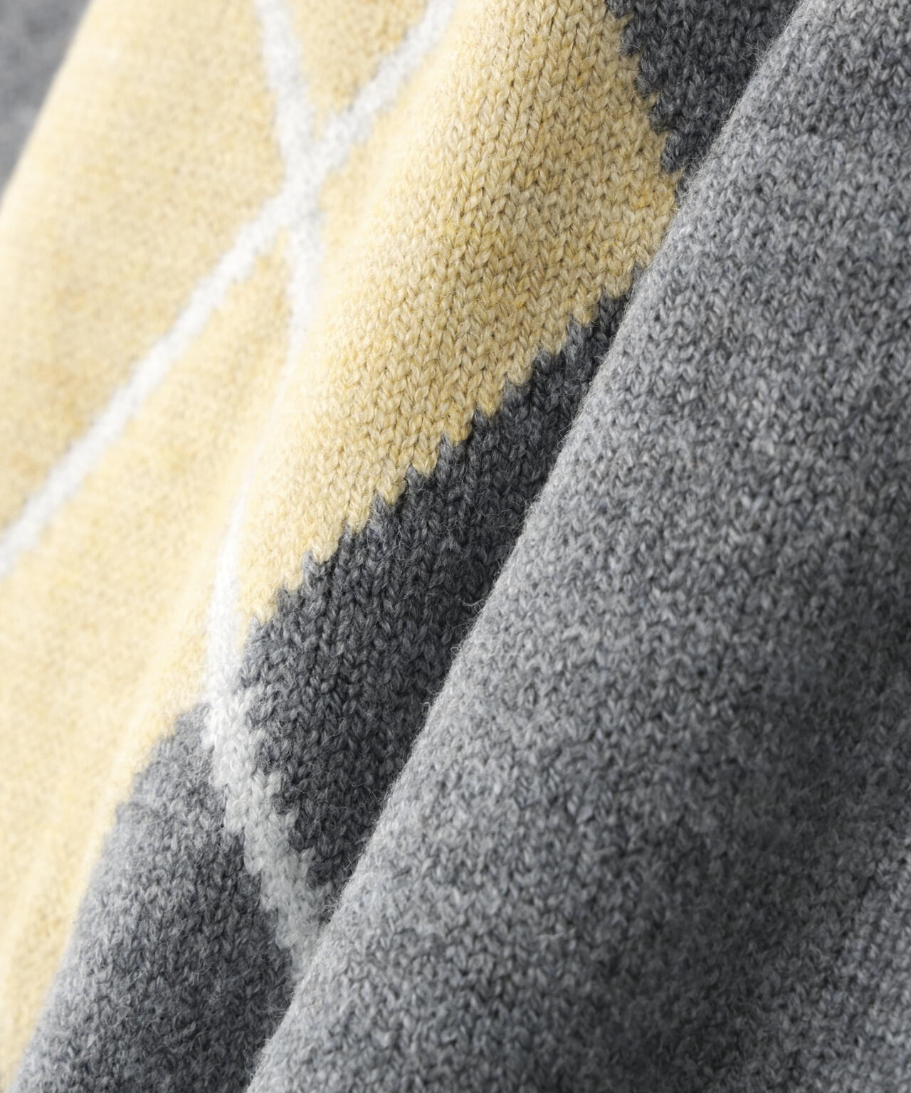 【岸本セシルさん着用】アーガイルニットカーディガン