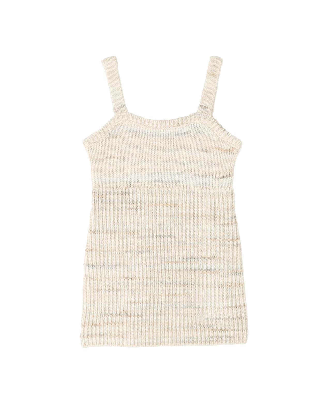 ミックスカラーチュニック&ショートカーディガン