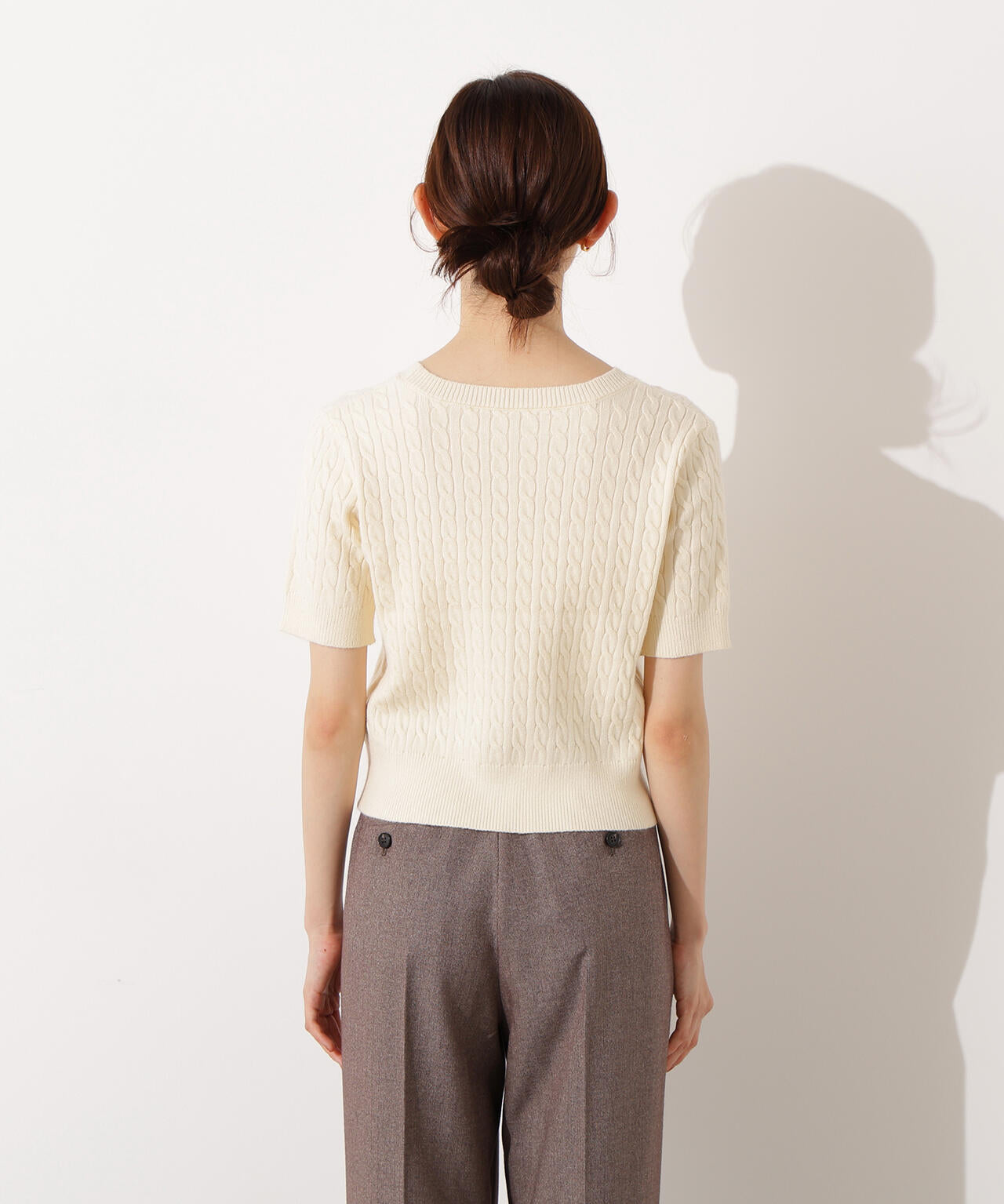 【小室安未さん着用】メタルボタンケーブルアンサンブル