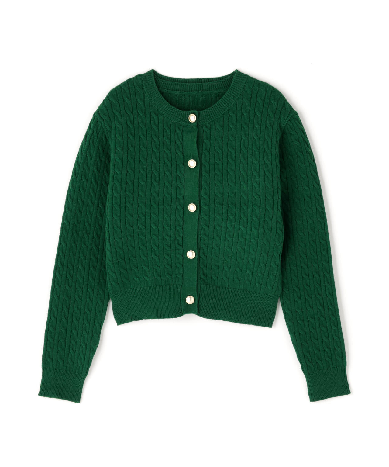 【小室安未さん着用】メタルボタンケーブルアンサンブル