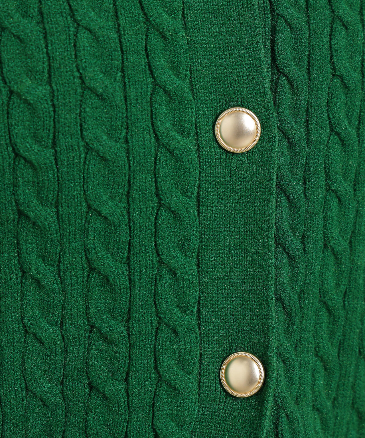 【小室安未さん着用】メタルボタンケーブルアンサンブル